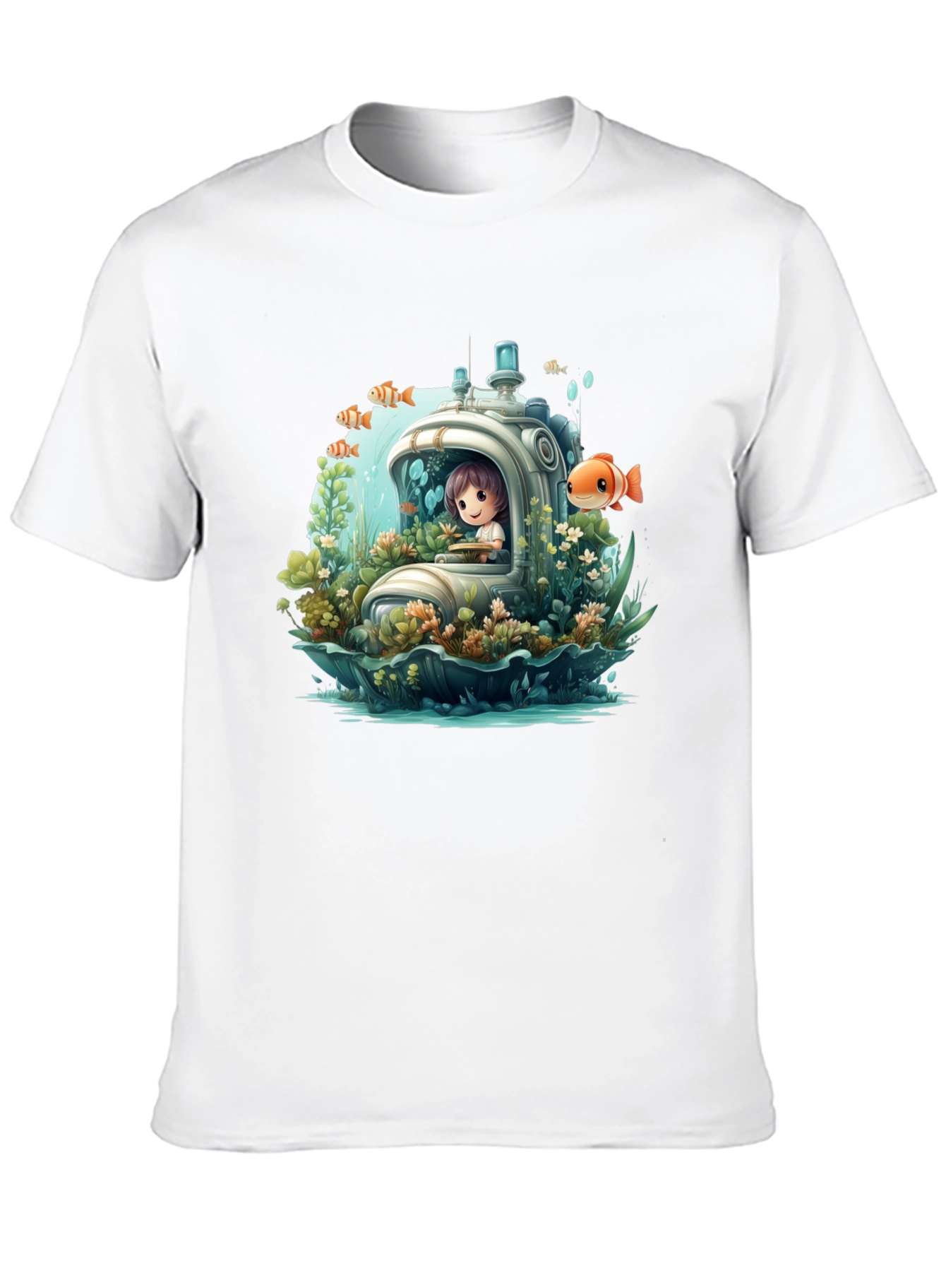Black Underwater Adventure T-Shirt view 10