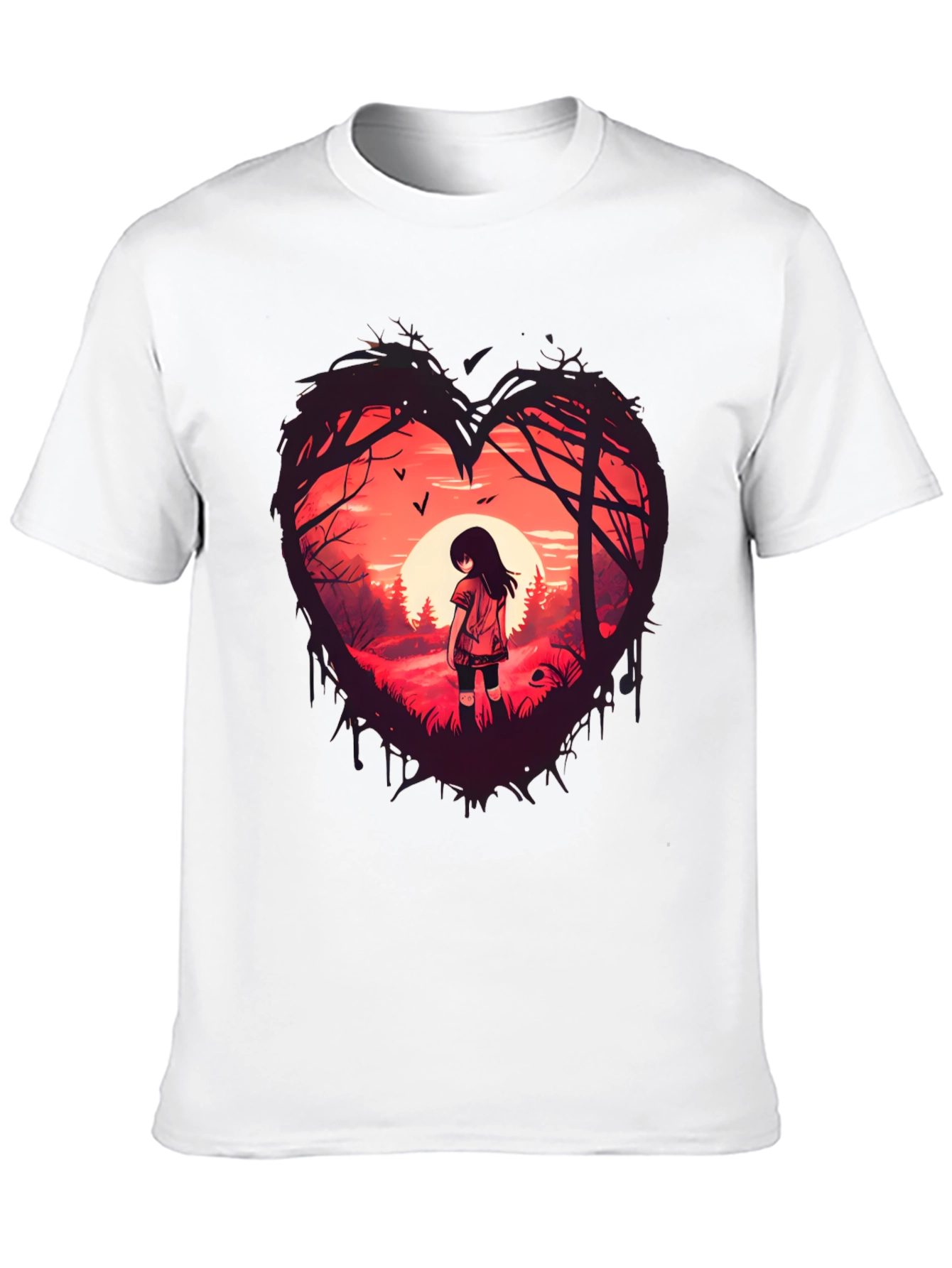Black Heart of the Forest Tee - Unique Graphic Print view 10