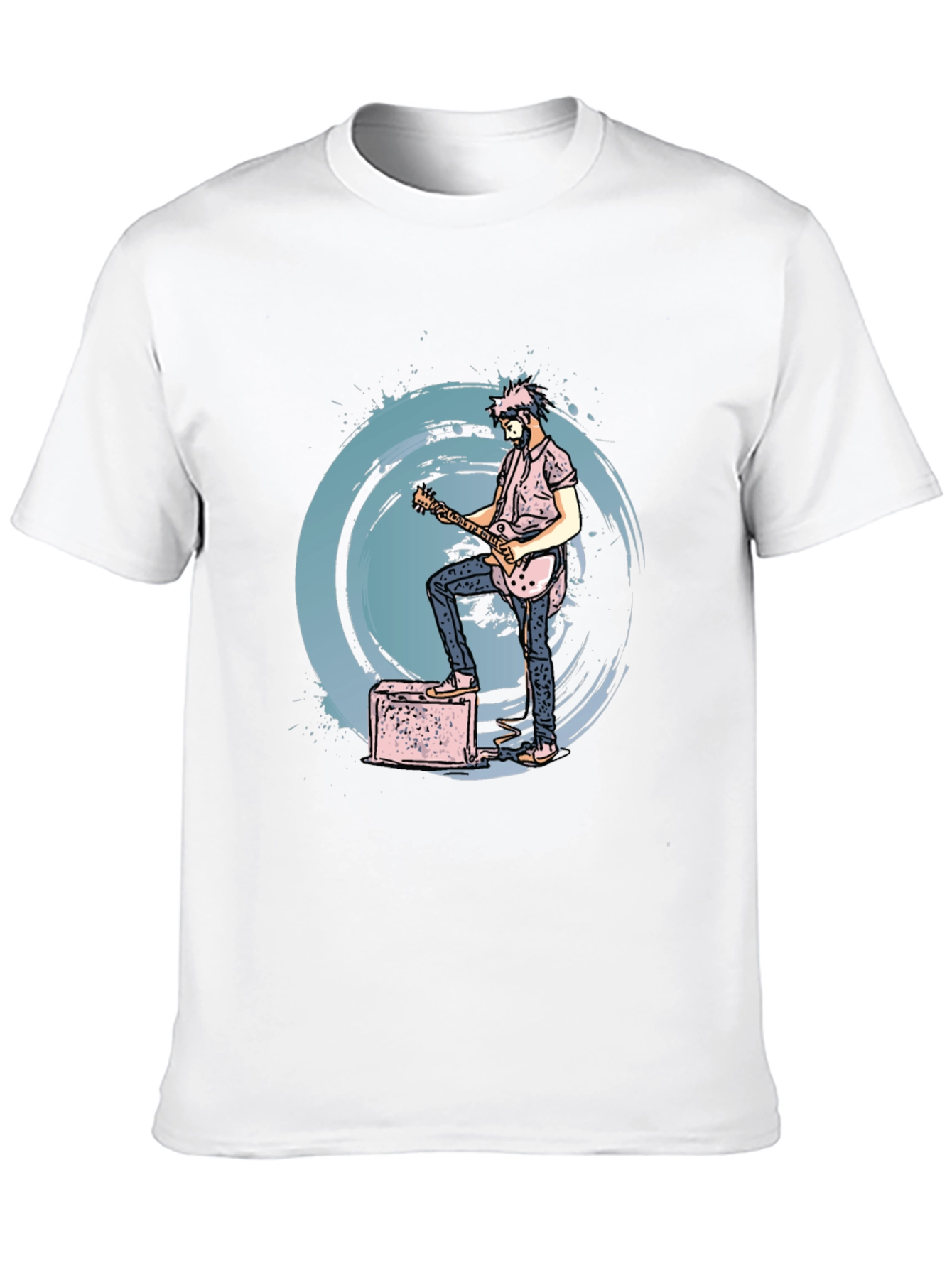 Black Guitarist Graphic Tee - Rock Concert Style view 10