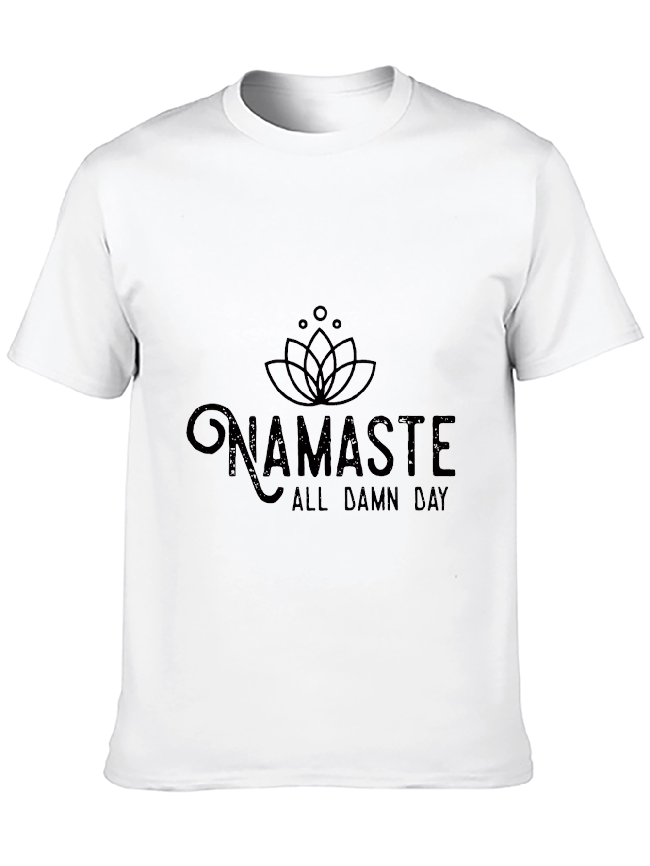 Black Namaste All Damn Day Graphic Tee view 10
