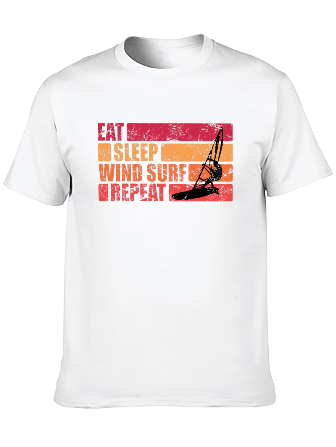 Black Eat Sleep Windsurf Repeat Graphic Tee view 10