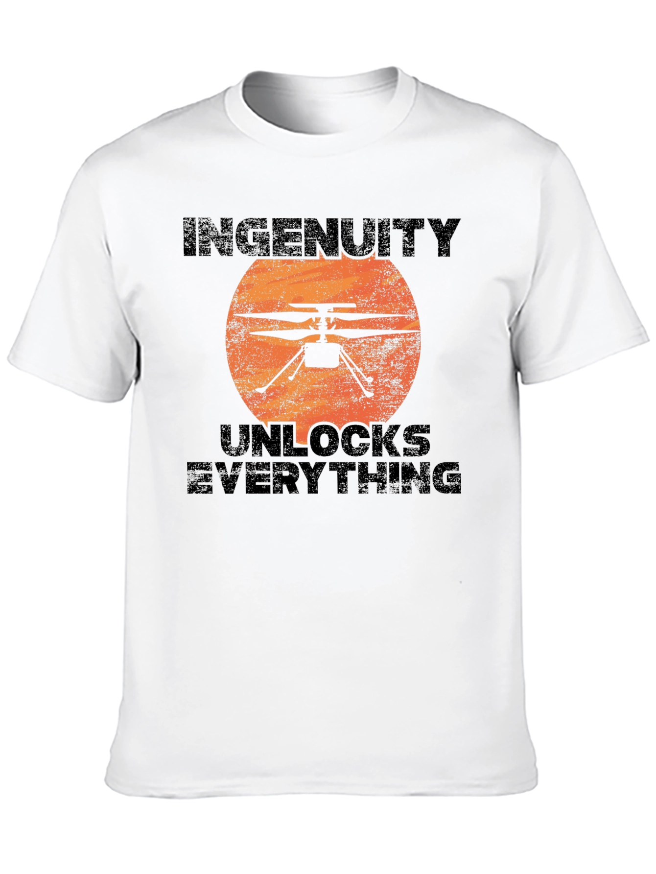 Black Ingenuity Unlocks Everything Black T-Shirt view 10