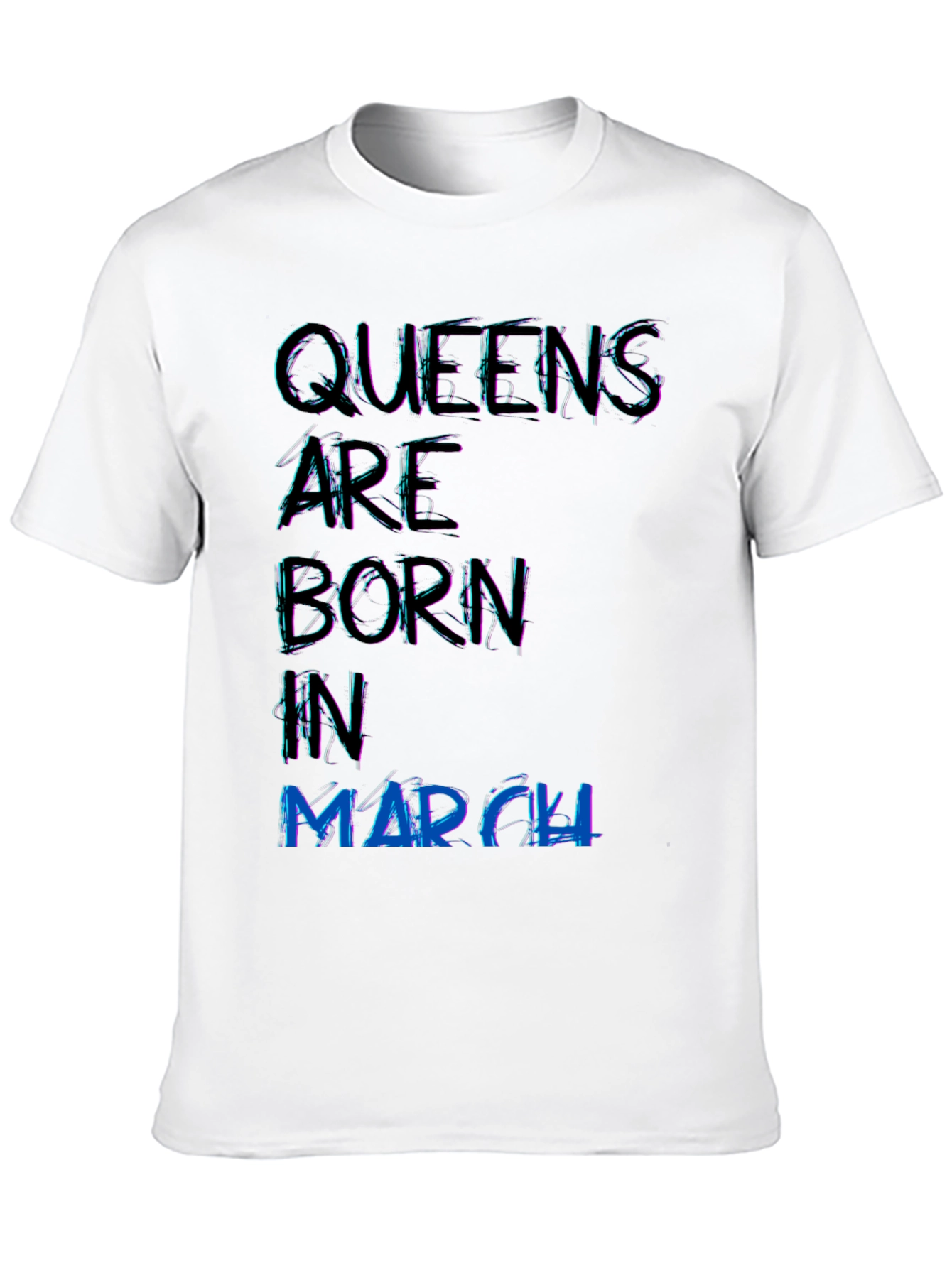 Black Queens are Born in March Black T-Shirt view 10
