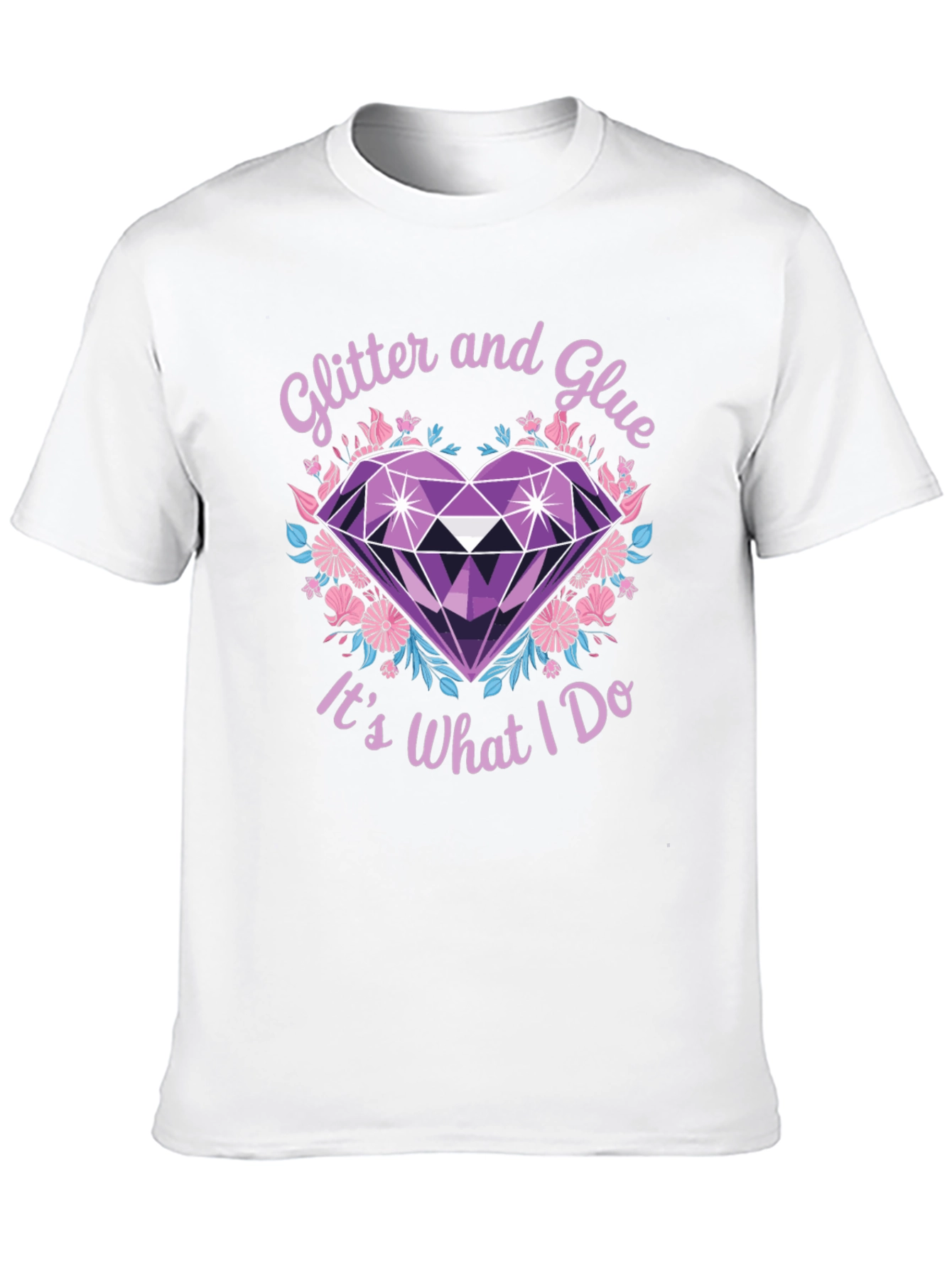 Black Glitter and Glue T-Shirt - Crafty Apparel view 10
