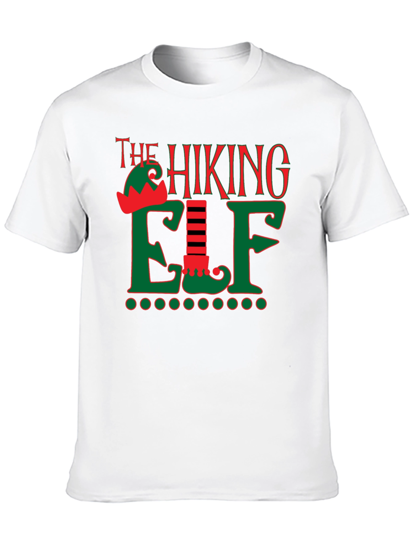 Black The Hiking Elf Holiday T-Shirt view 10