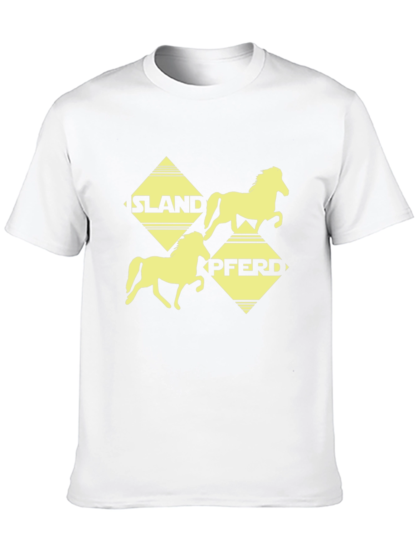 Islandpferd Graphic Tee - Black Cotton T-Shirt - 10