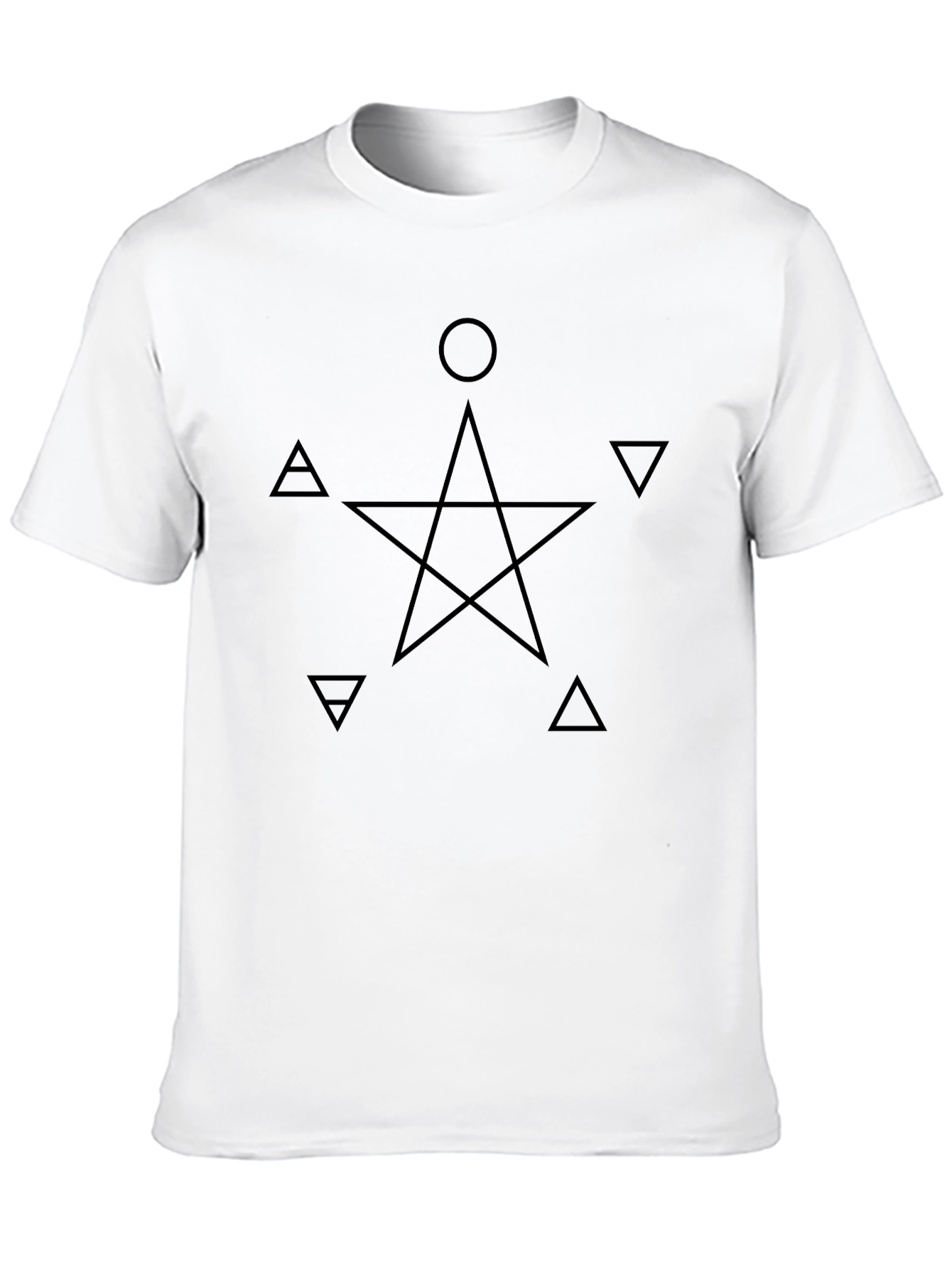 Black Esoteric Pentagram T-Shirt - Occult Symbol Design view 10