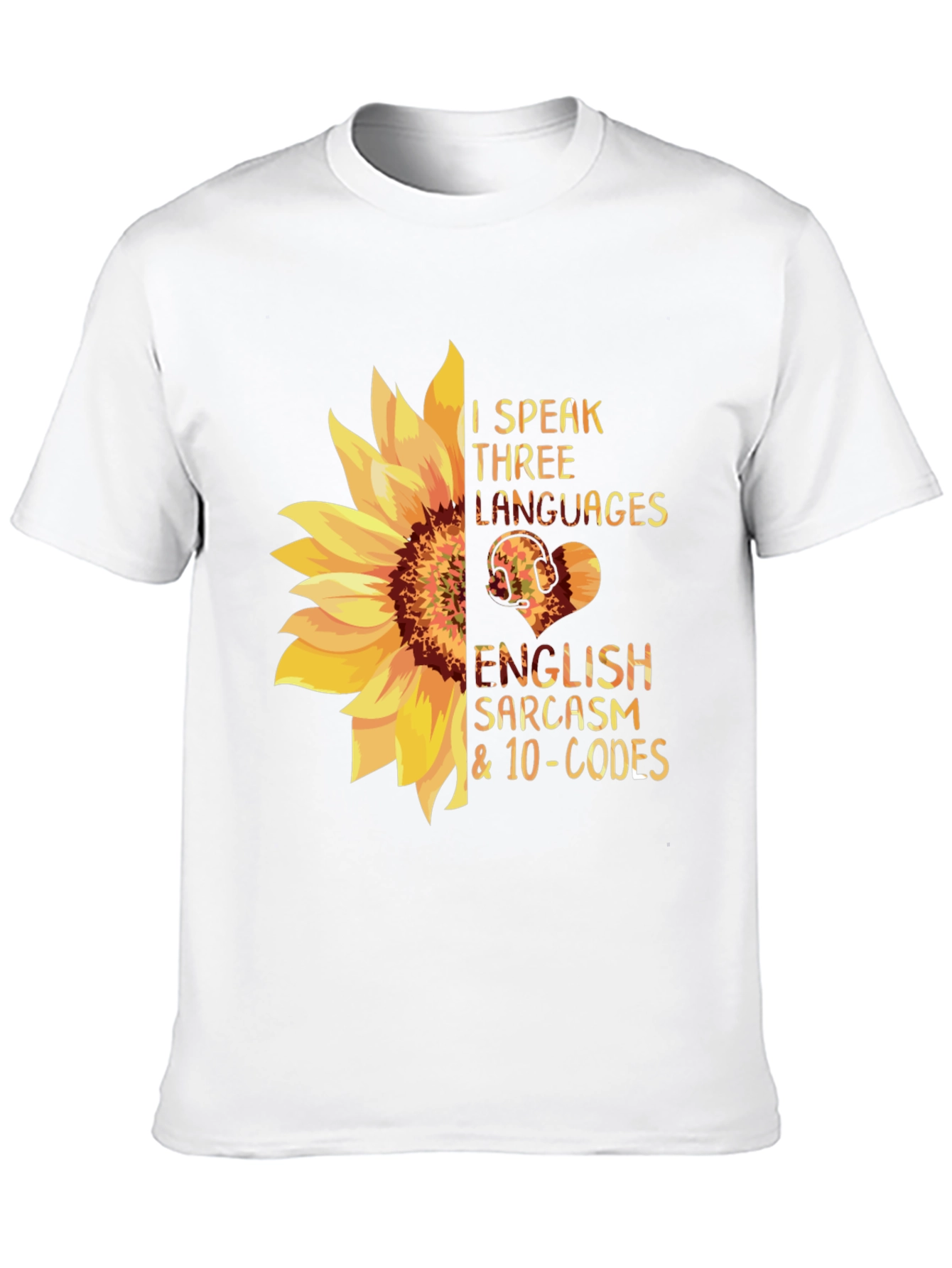 Black I Speak Three Languages Funny Graphic Tee view 10