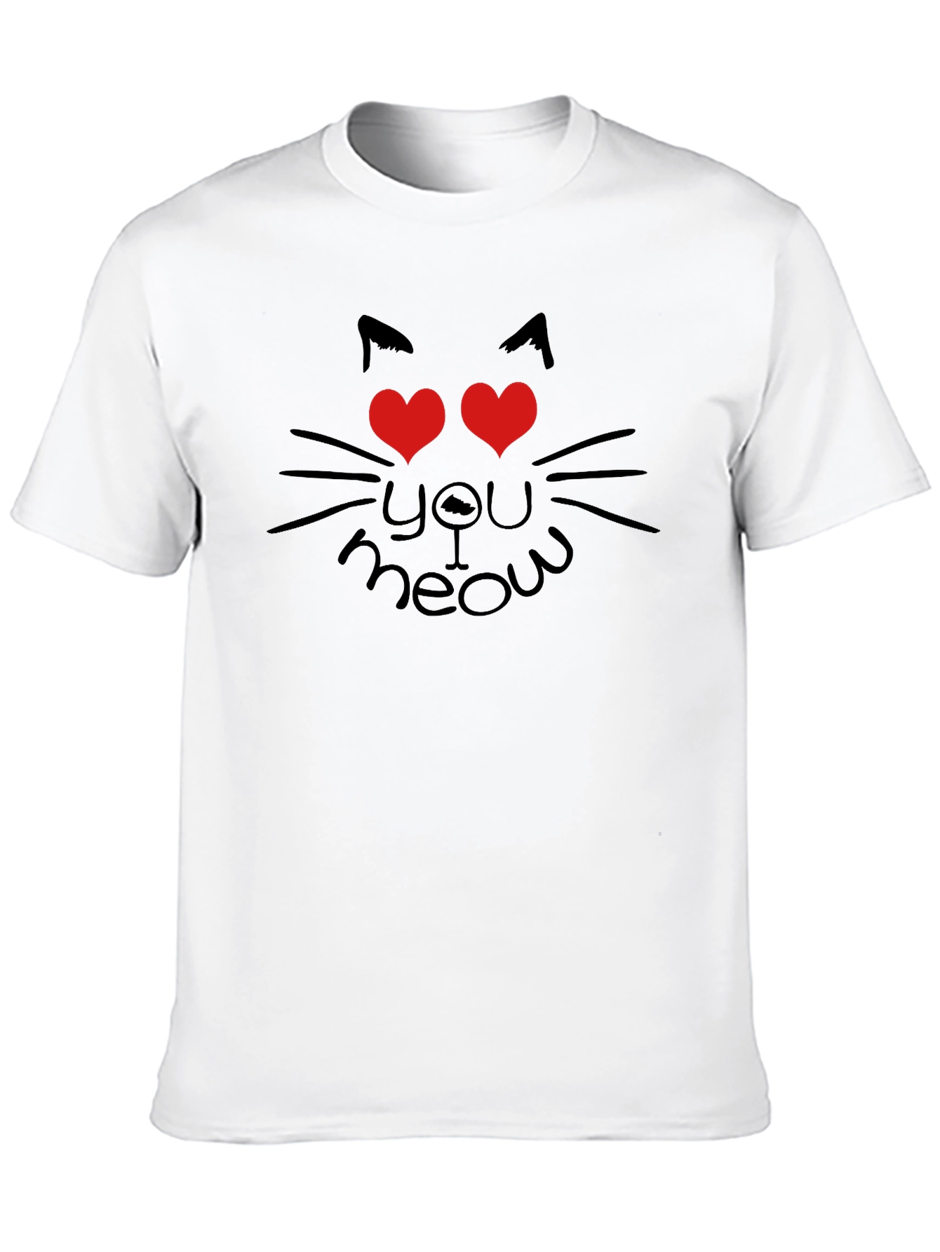 Love You Meow Black T-Shirt - 10