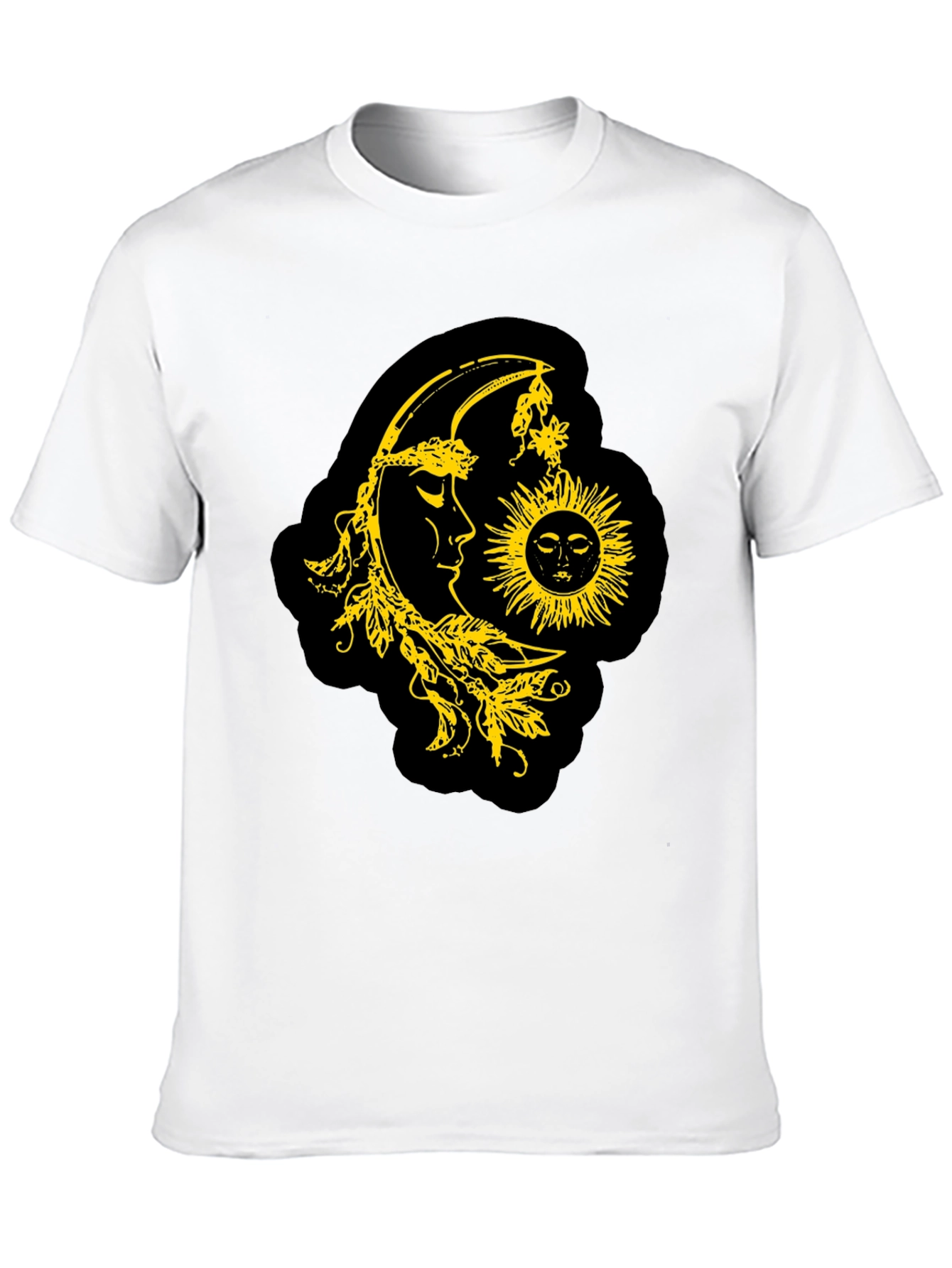 Black Celestial Sun & Moon Graphic T-Shirt - Black view 10
