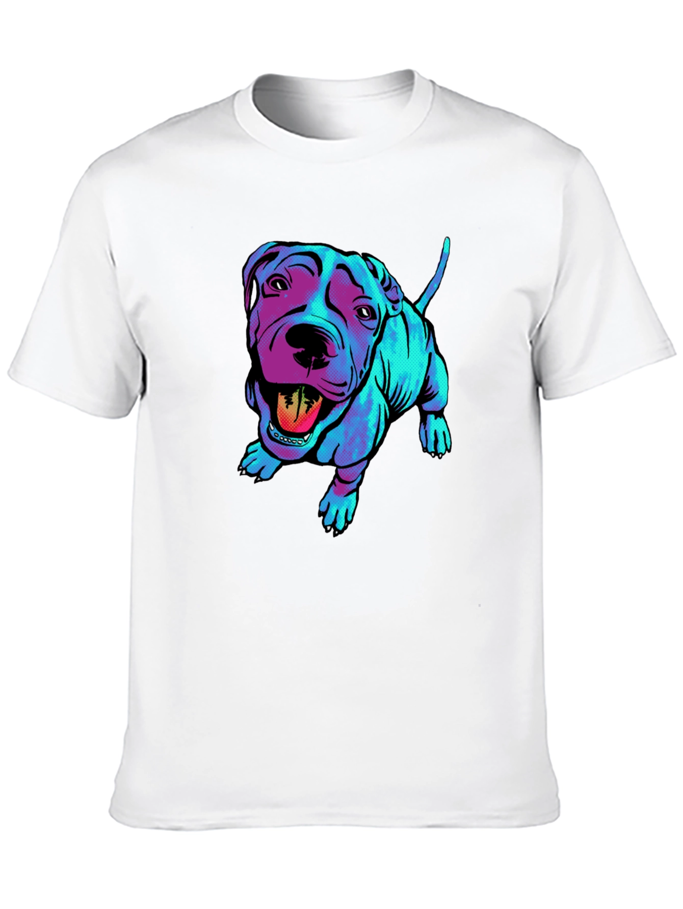 Black Cool Pitbull Graphic Tee - Stylish Black Shirt view 10
