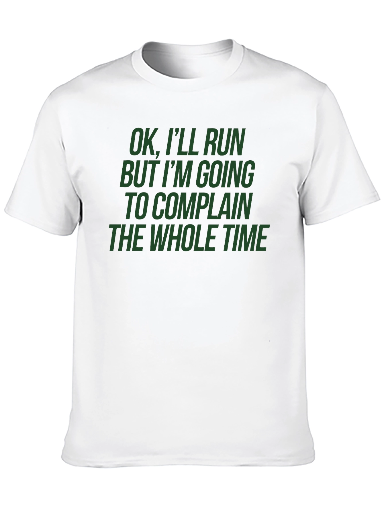 Black Funny Running T-Shirt - OK, I'll Run, But I'll Complain! view 10