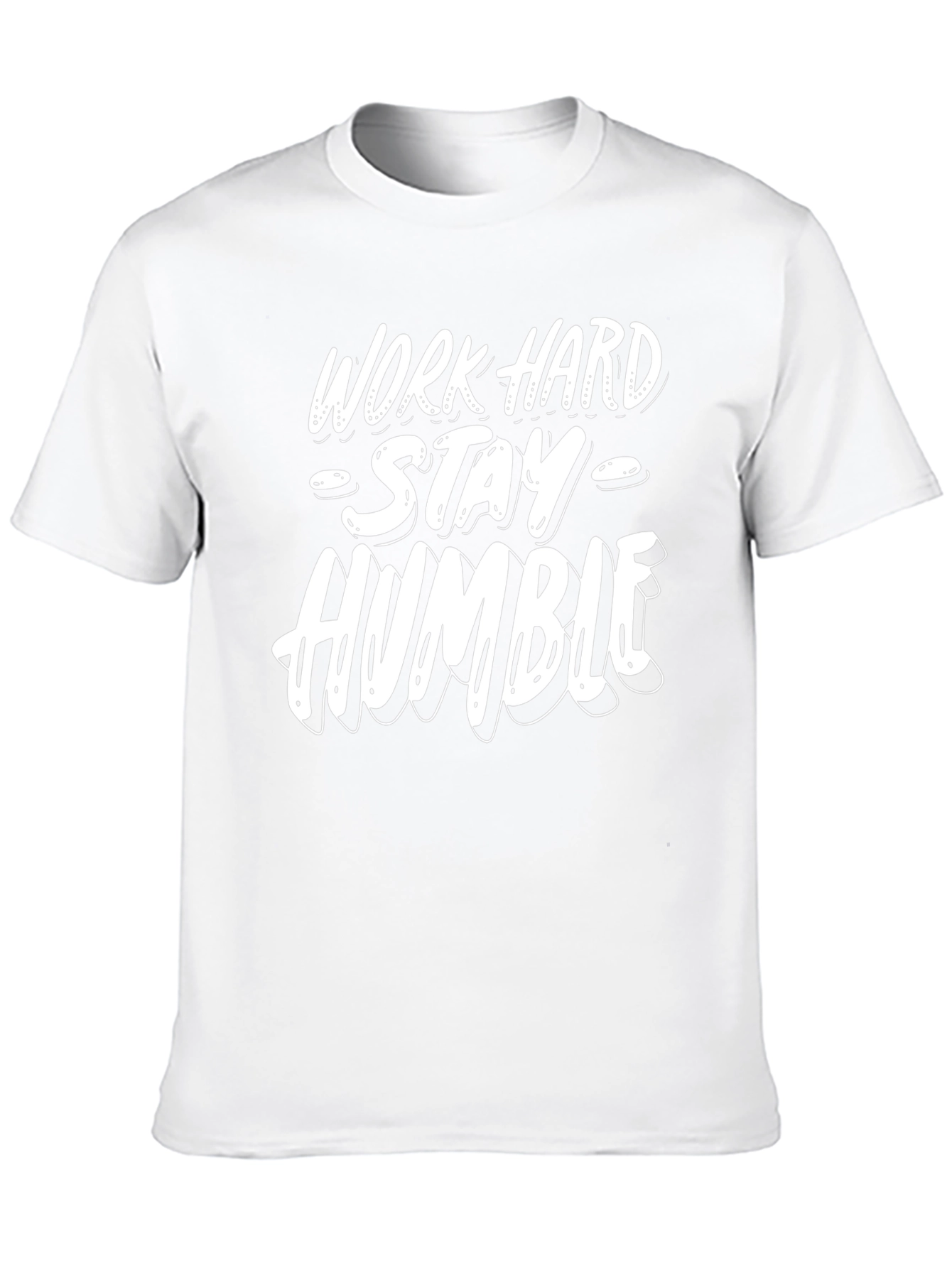 Black Work Hard Stay Humble Graphic Tee - Mens Casual Shirt view 10