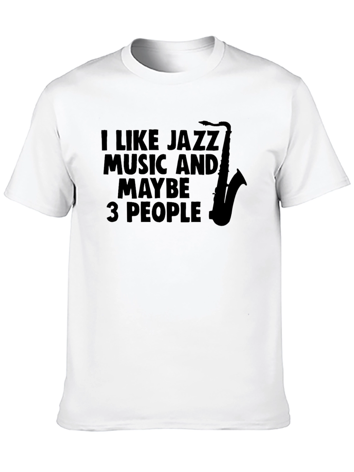 Black Jazz Music Lover T-Shirt - Funny Saxophone Graphic Tee view 10