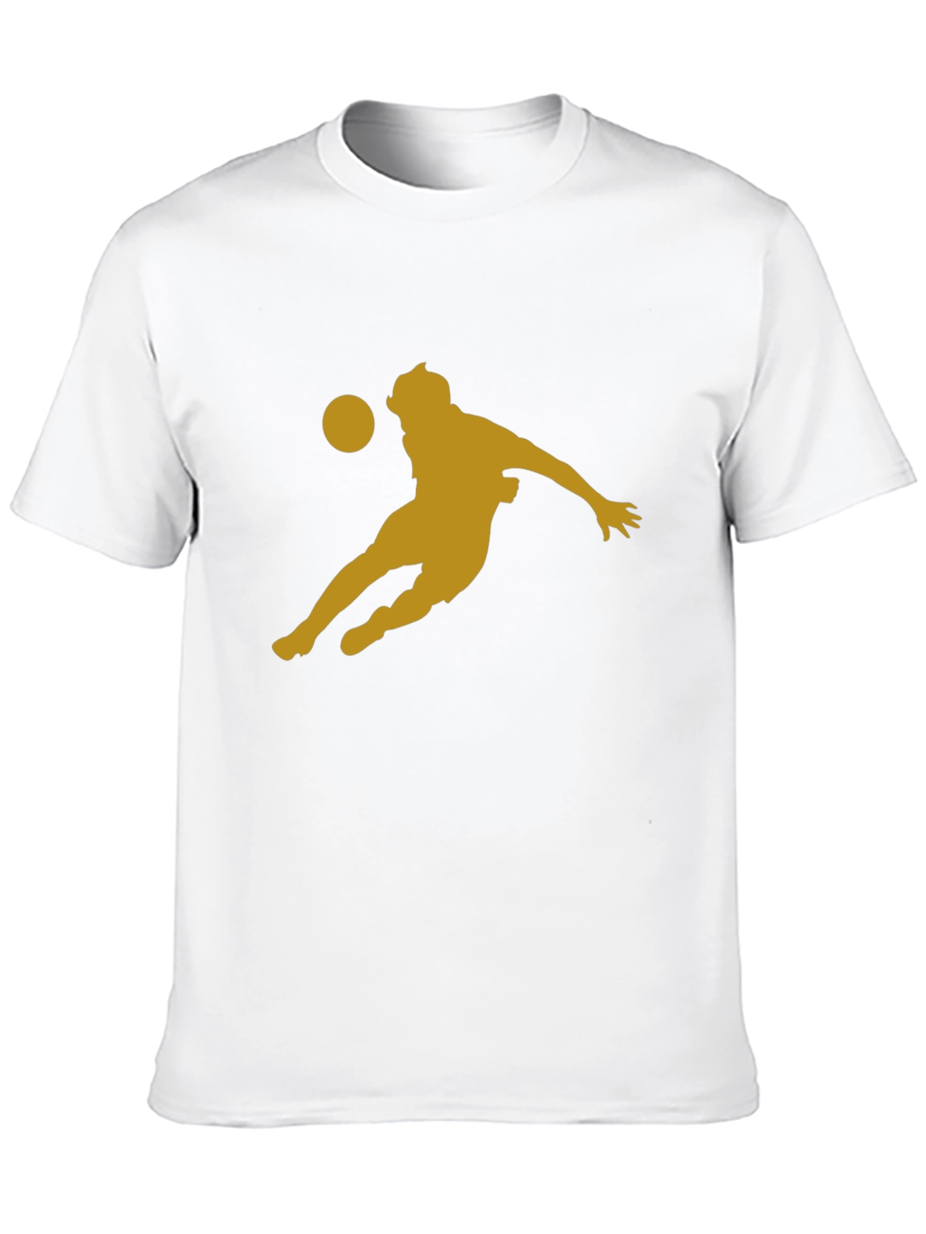 Black Soccer Player Graphic Tee - Black Cotton Blend view 10