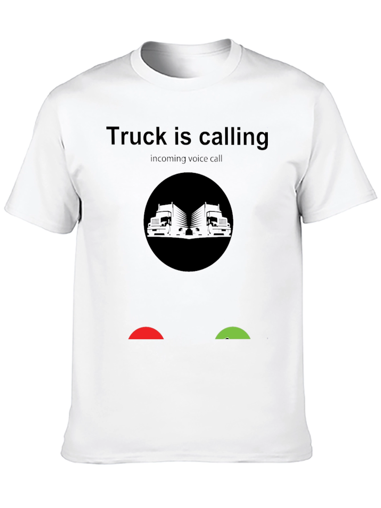 Black Truck Is Calling T-Shirt - Incoming Voice Call Design view 10