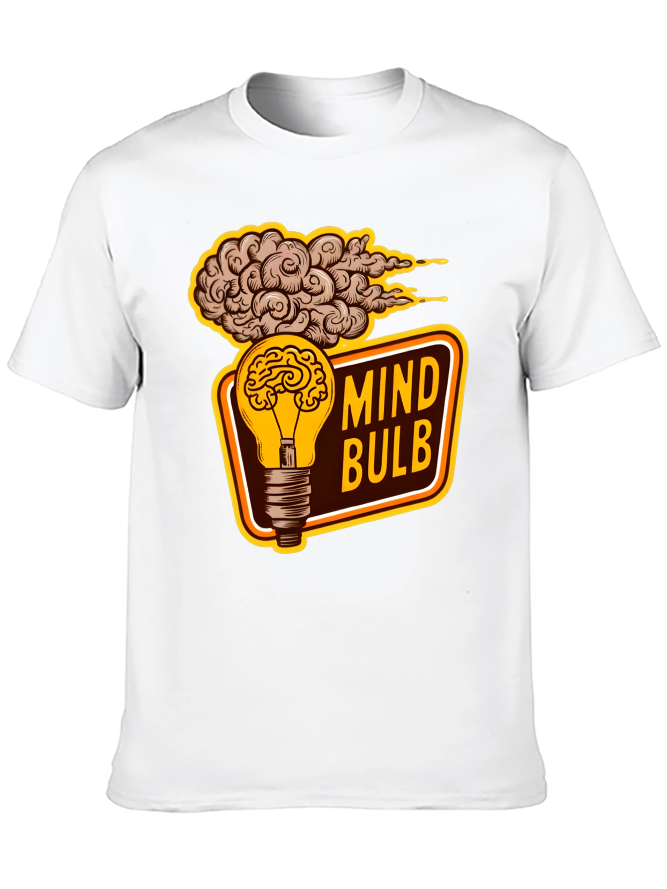 Black Mind Bulb Graphic T-Shirt view 10
