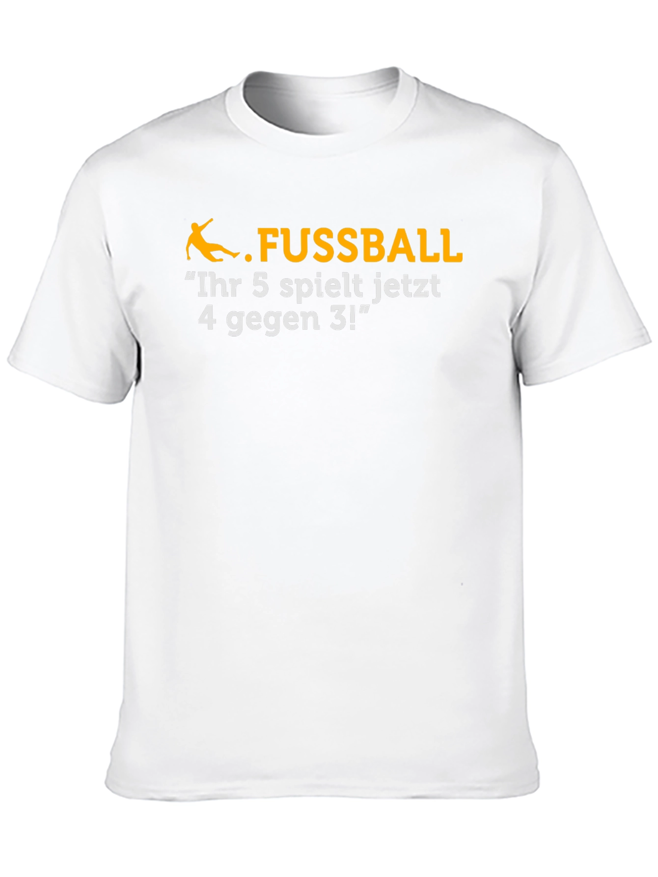 Black Funny Soccer T-Shirt - "Ihr 5 spielt jetzt..." view 10