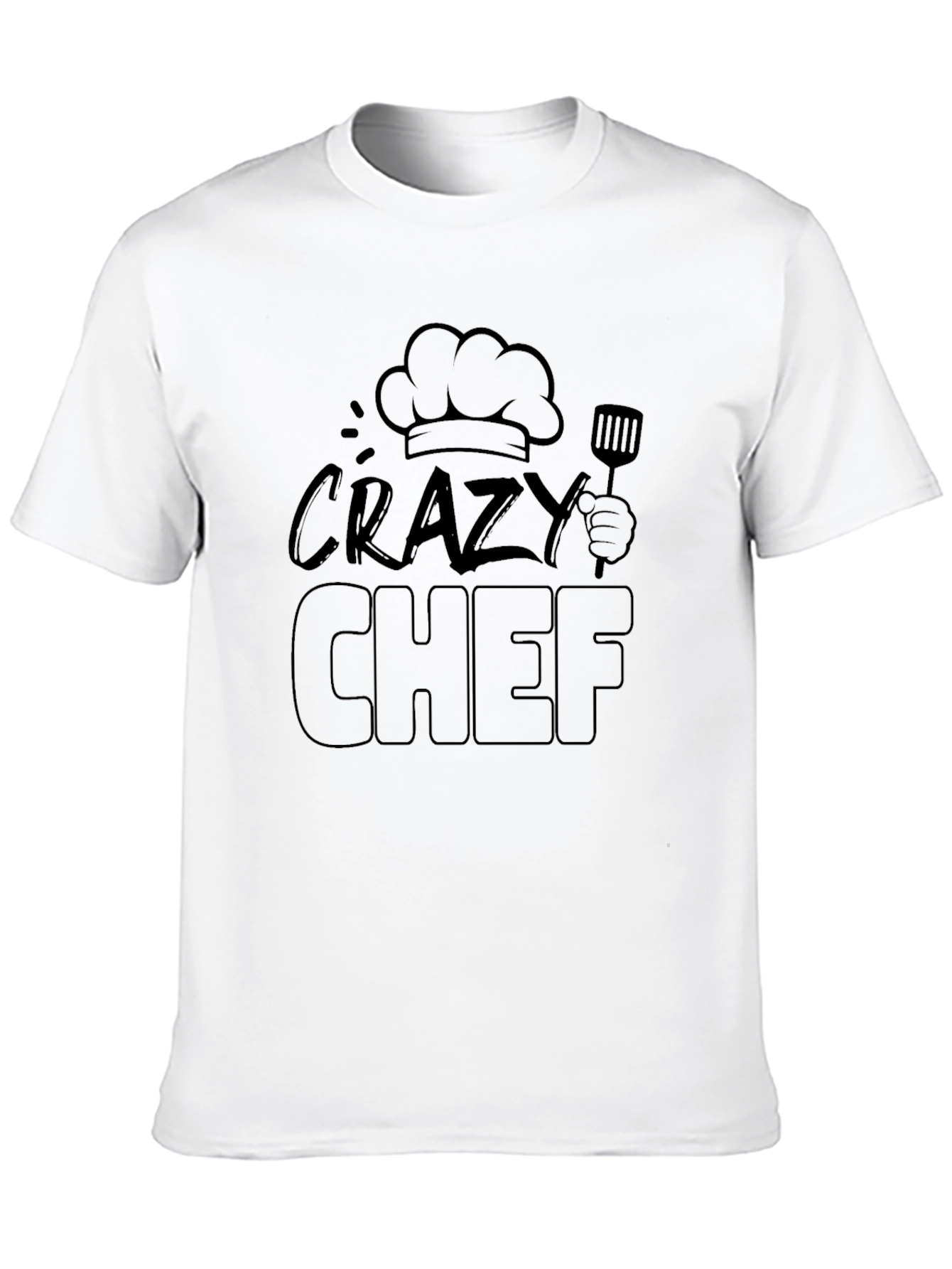 Black Crazy Chef Black T-Shirt view 10