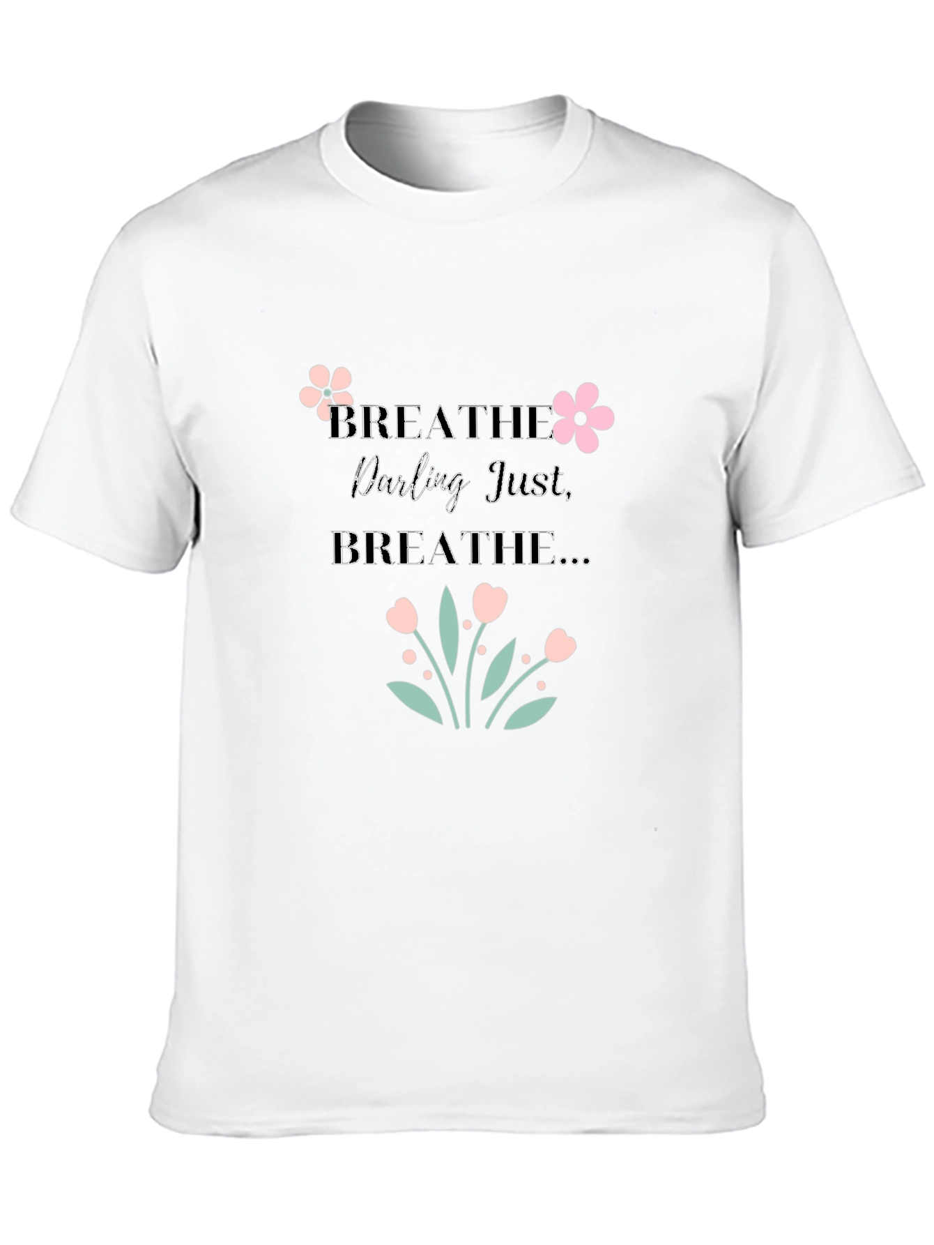 Black Breathe Darling Tee - Floral Comfort view 10