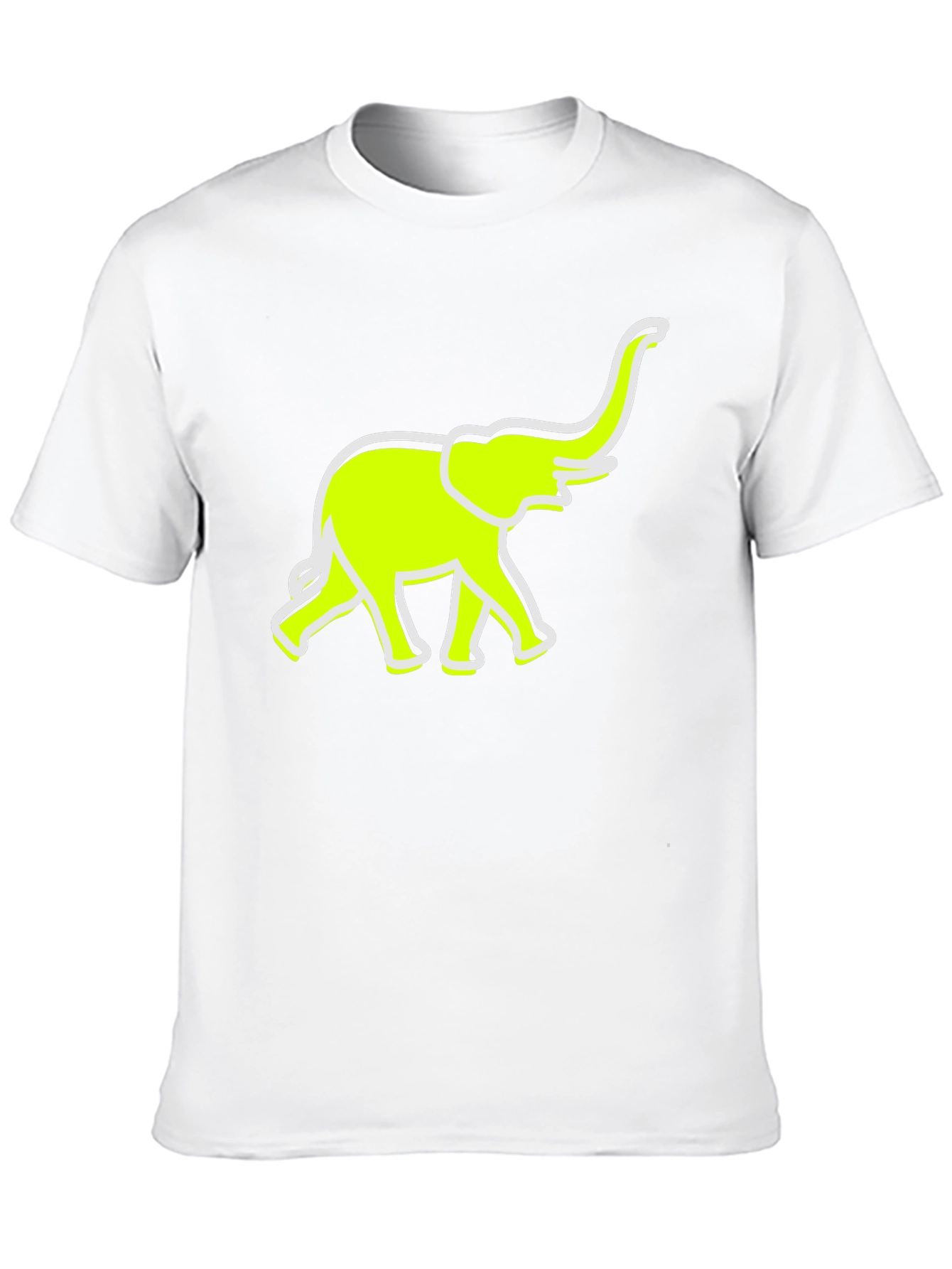 Black Neon Elephant Graphic Tee - Casual Comfort view 10