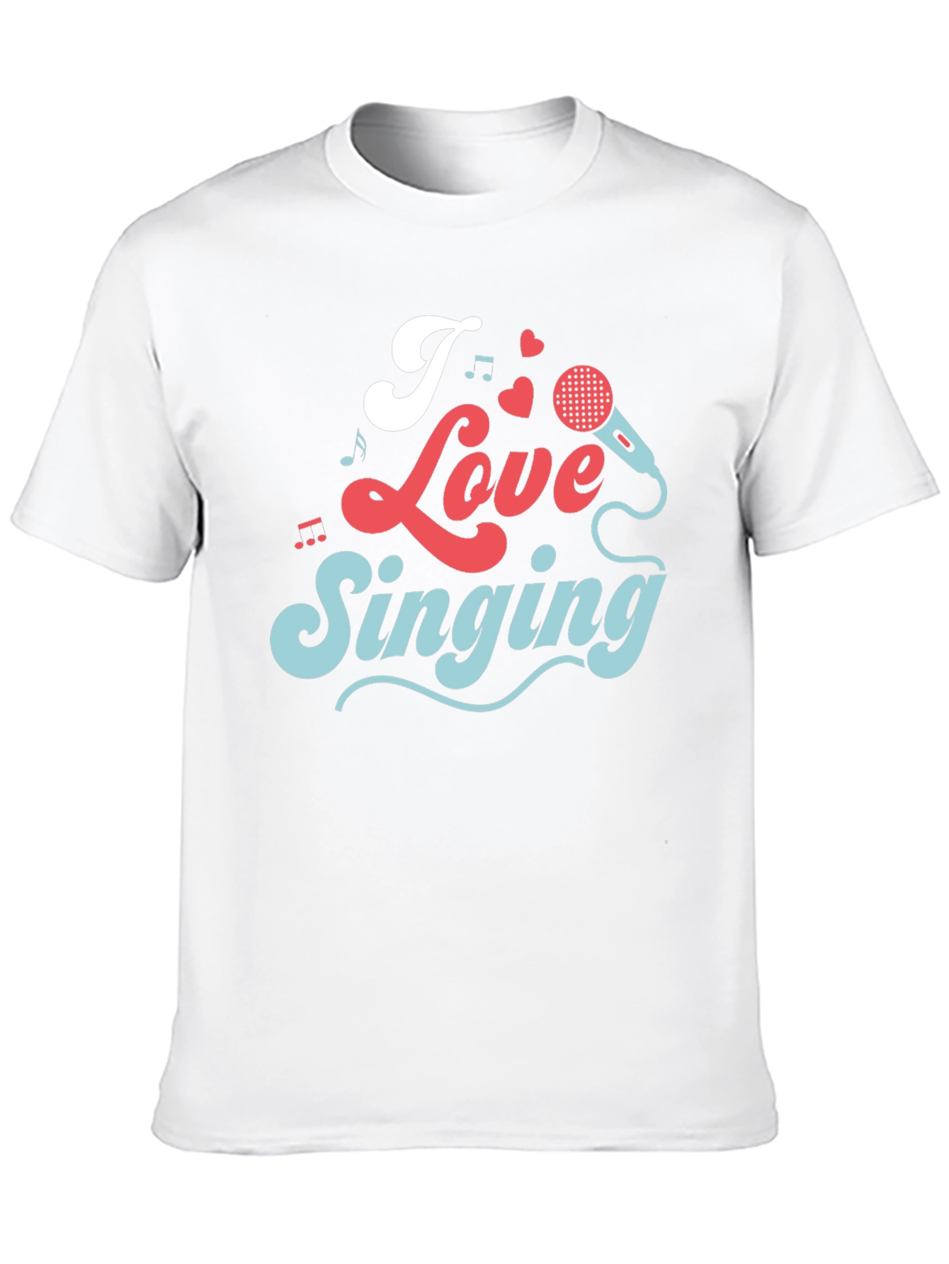 Black I Love Singing Graphic T-Shirt view 10