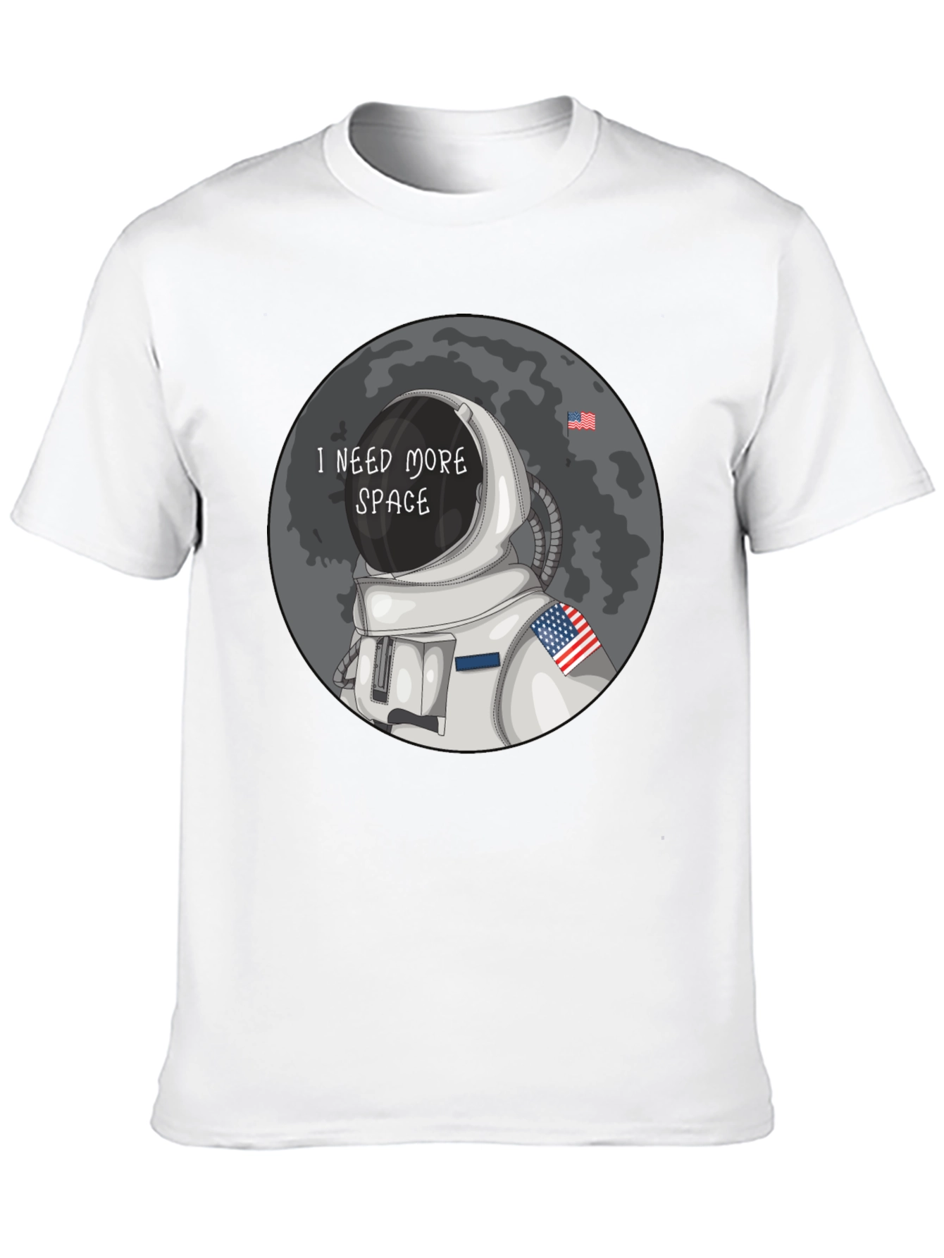Black I Need More Space T-Shirt - Astronaut Design view 10
