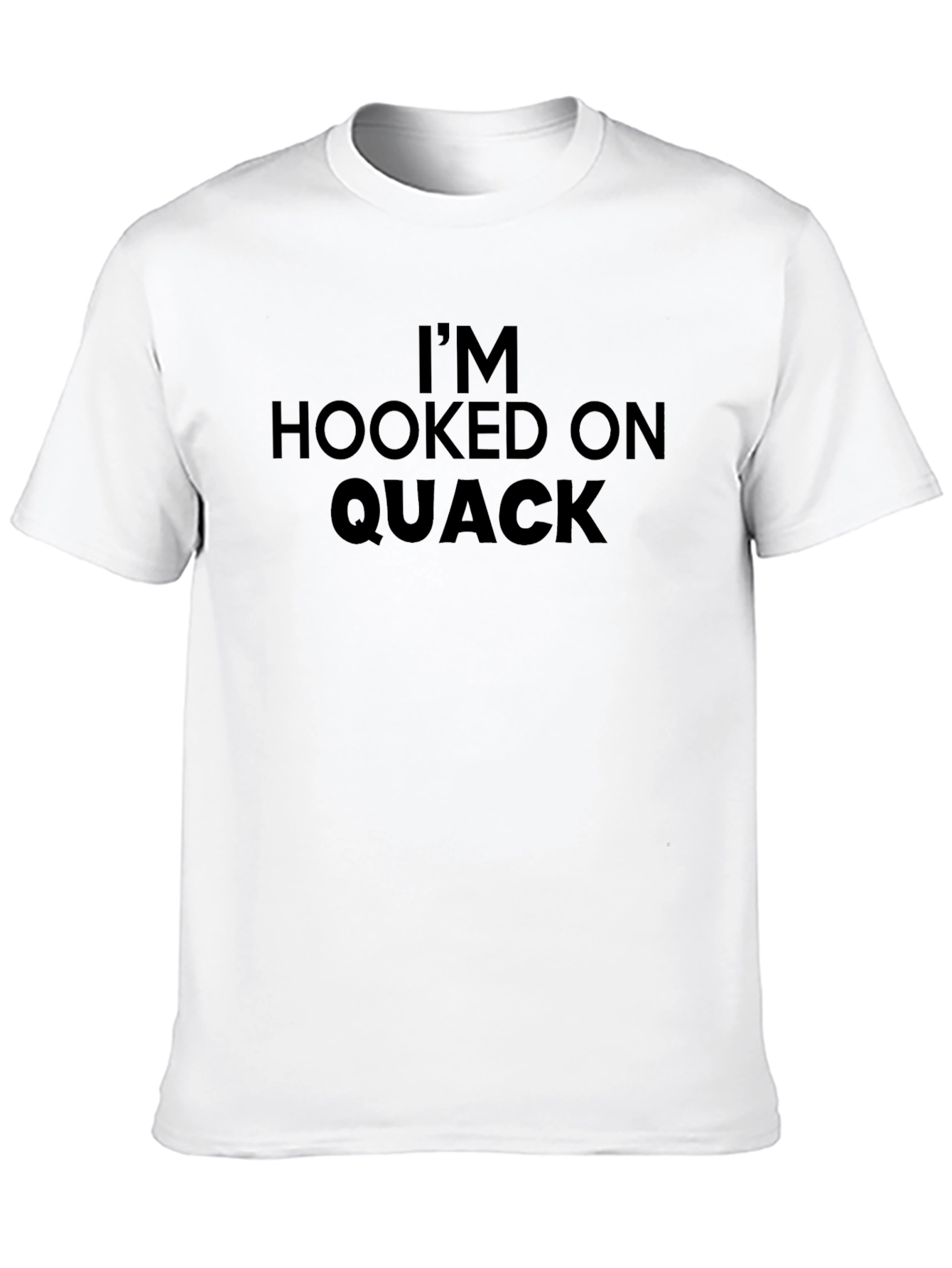 Black I'm Hooked on Quack T-Shirt - Funny Duck Lover Tee view 10