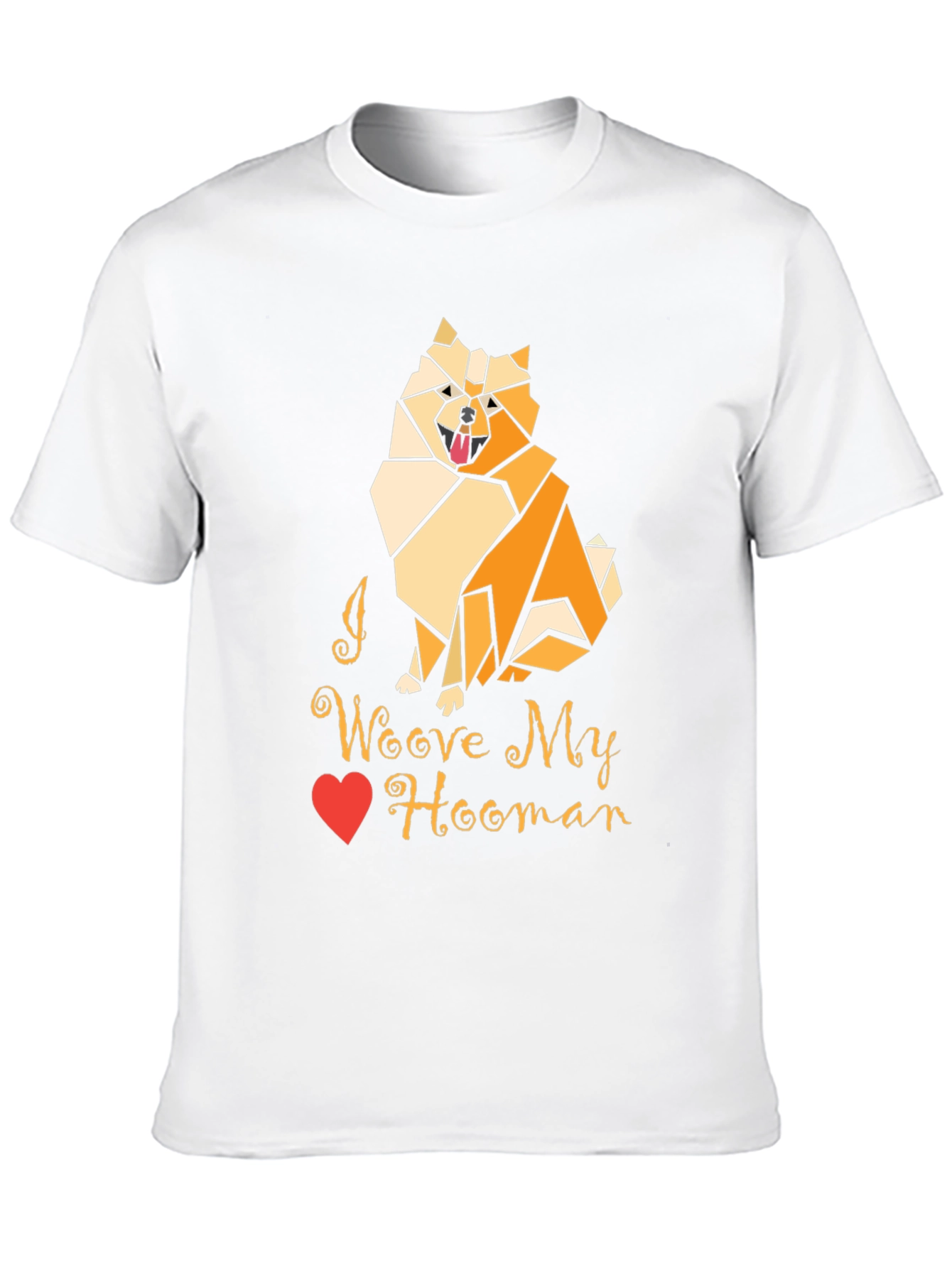 Black I Woove My Hooman Dog Lover T-Shirt view 10