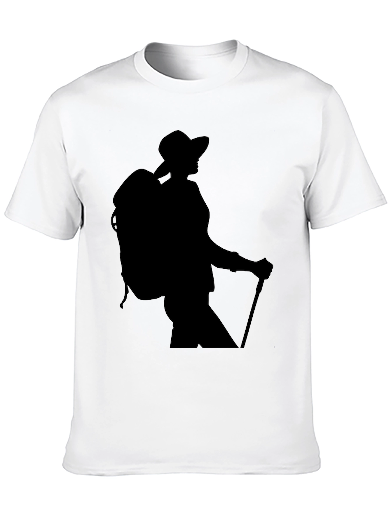 Black Hiking Silhouette Graphic Tee - Black view 10