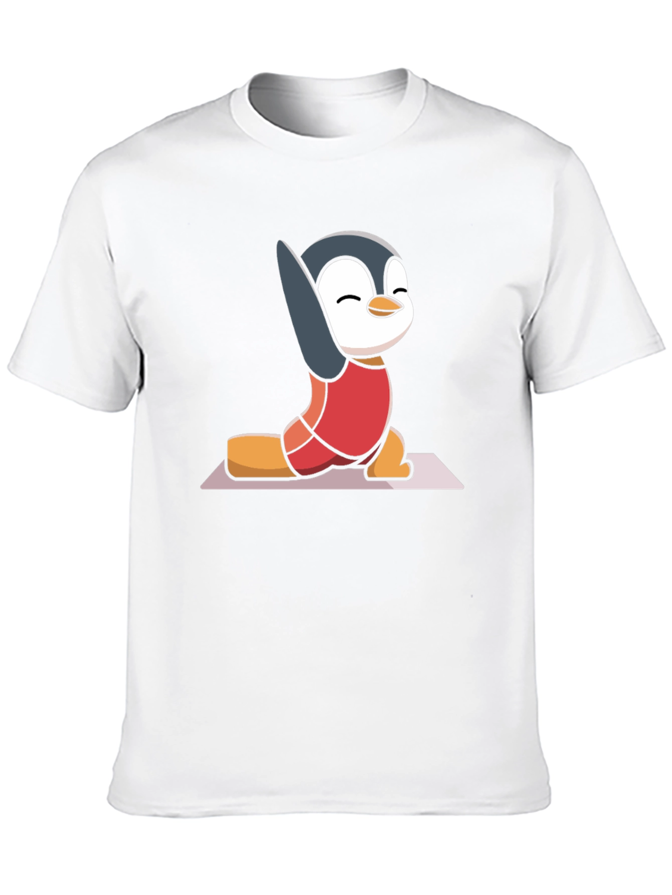 Black Yoga Penguin T-Shirt - Relaxed Fit view 10