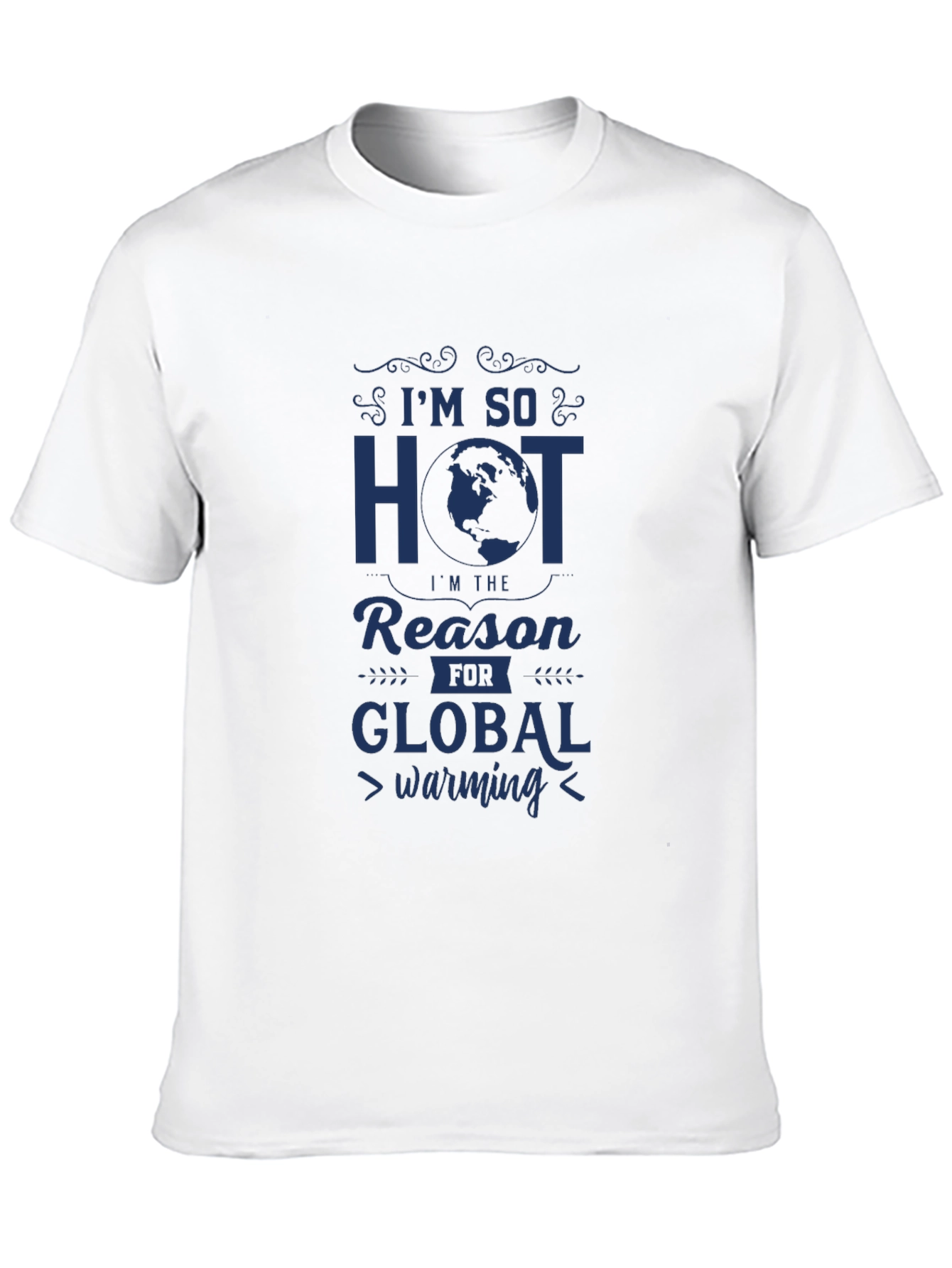 Black I'm So Hot Global Warming Graphic Tee view 10