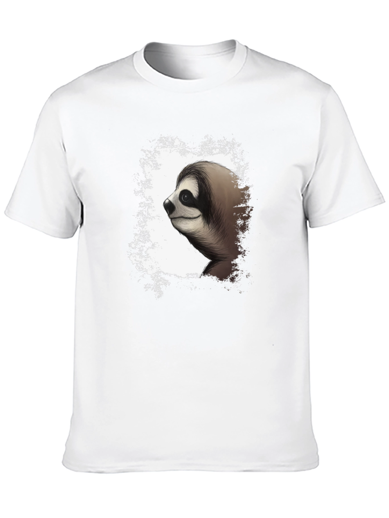 Black Sloth Graphic Tee - Men's Black Cotton T-Shirt view 10