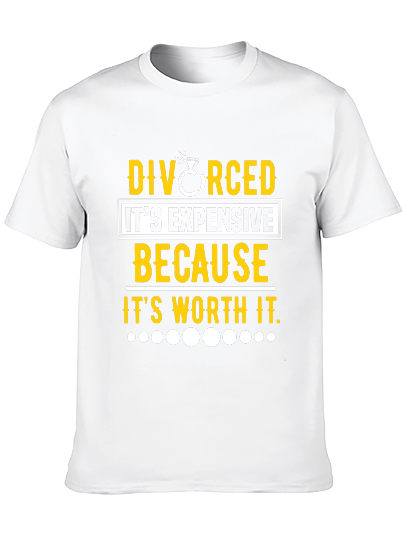 Black Divorced It's Expensive Humor T-Shirt view 10