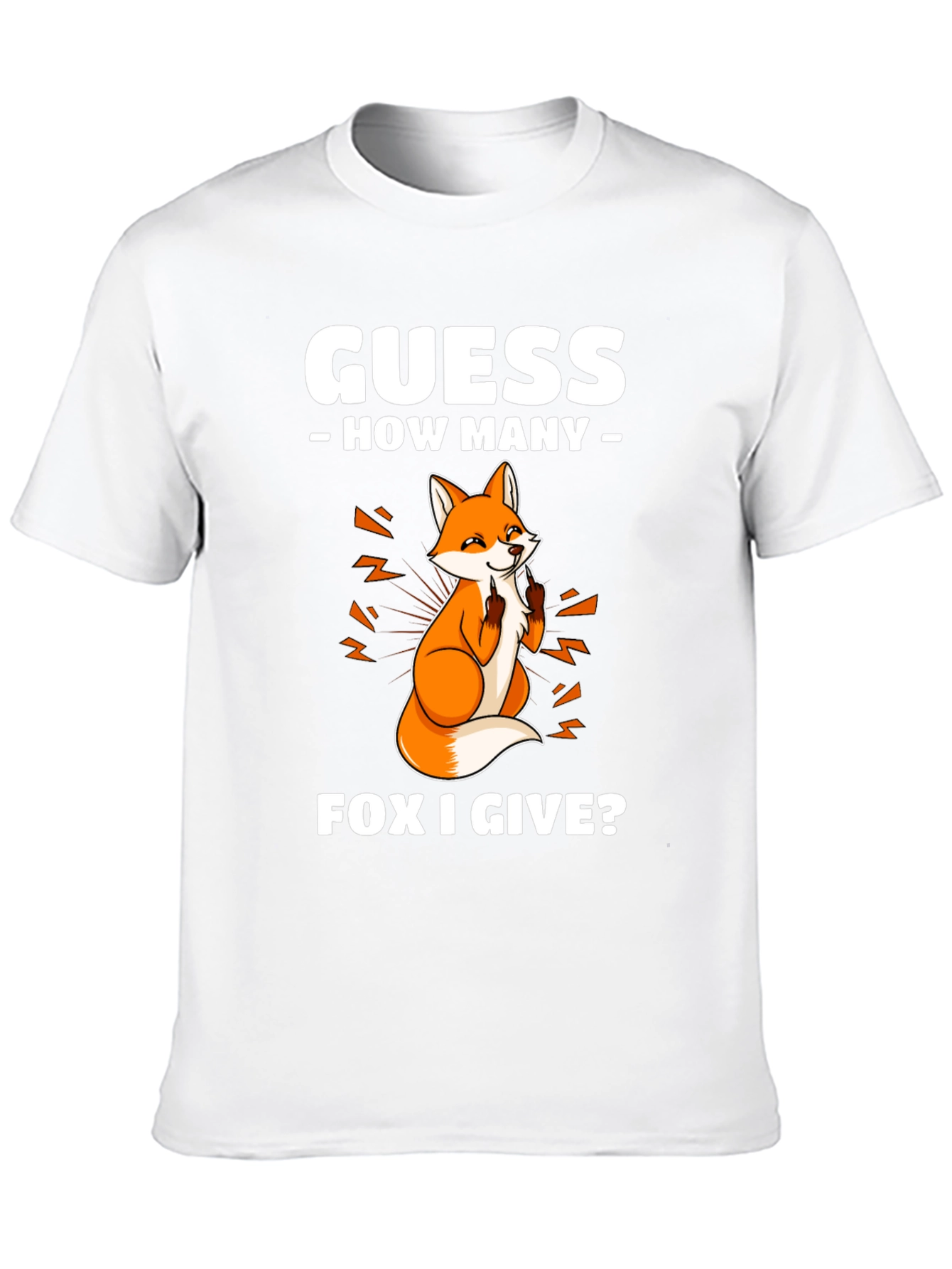 Black Guess How Many Fox I Give T-Shirt view 10