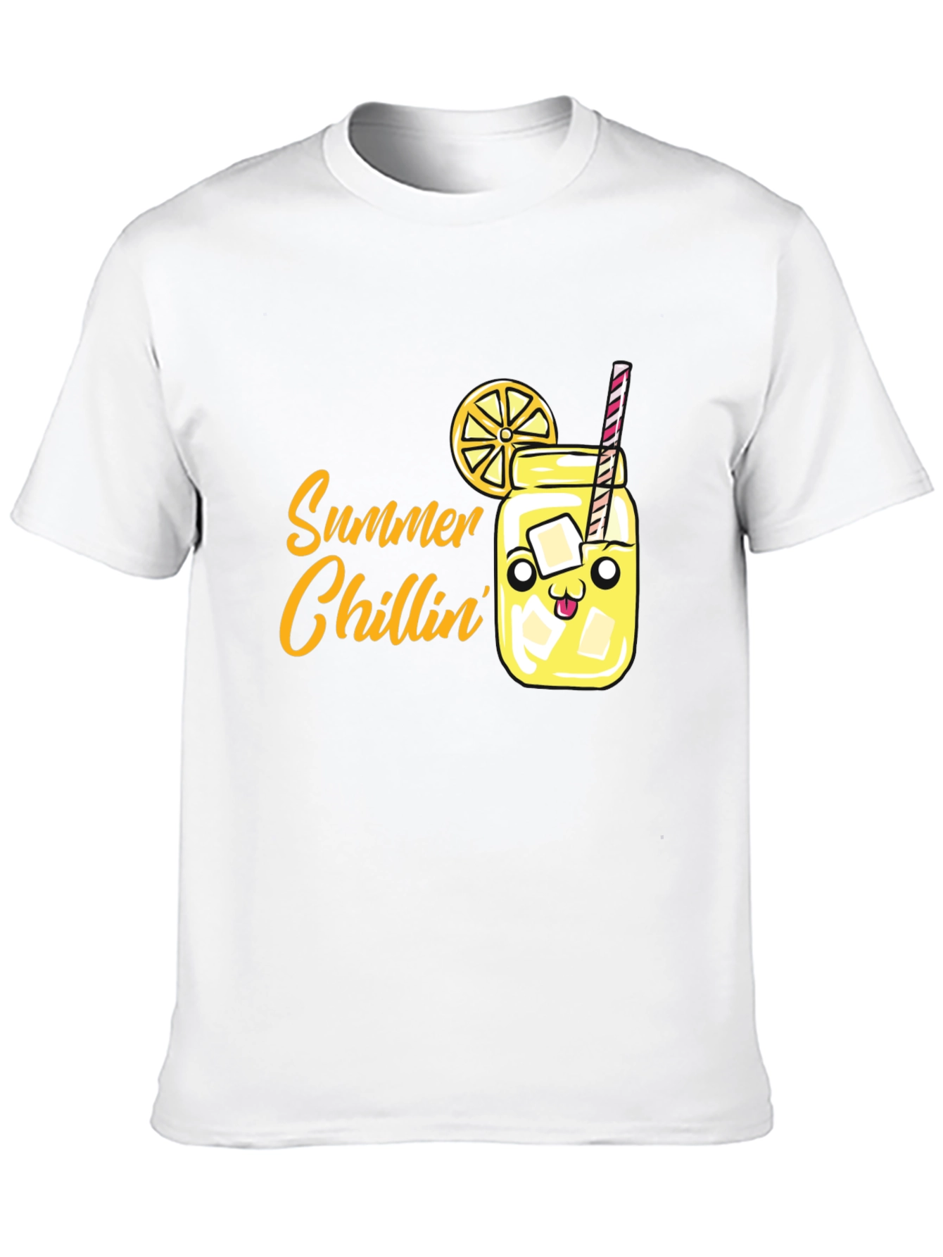 Black Summer Chillin' Graphic Tee - Cute Cartoon Lemonade Shirt view 10
