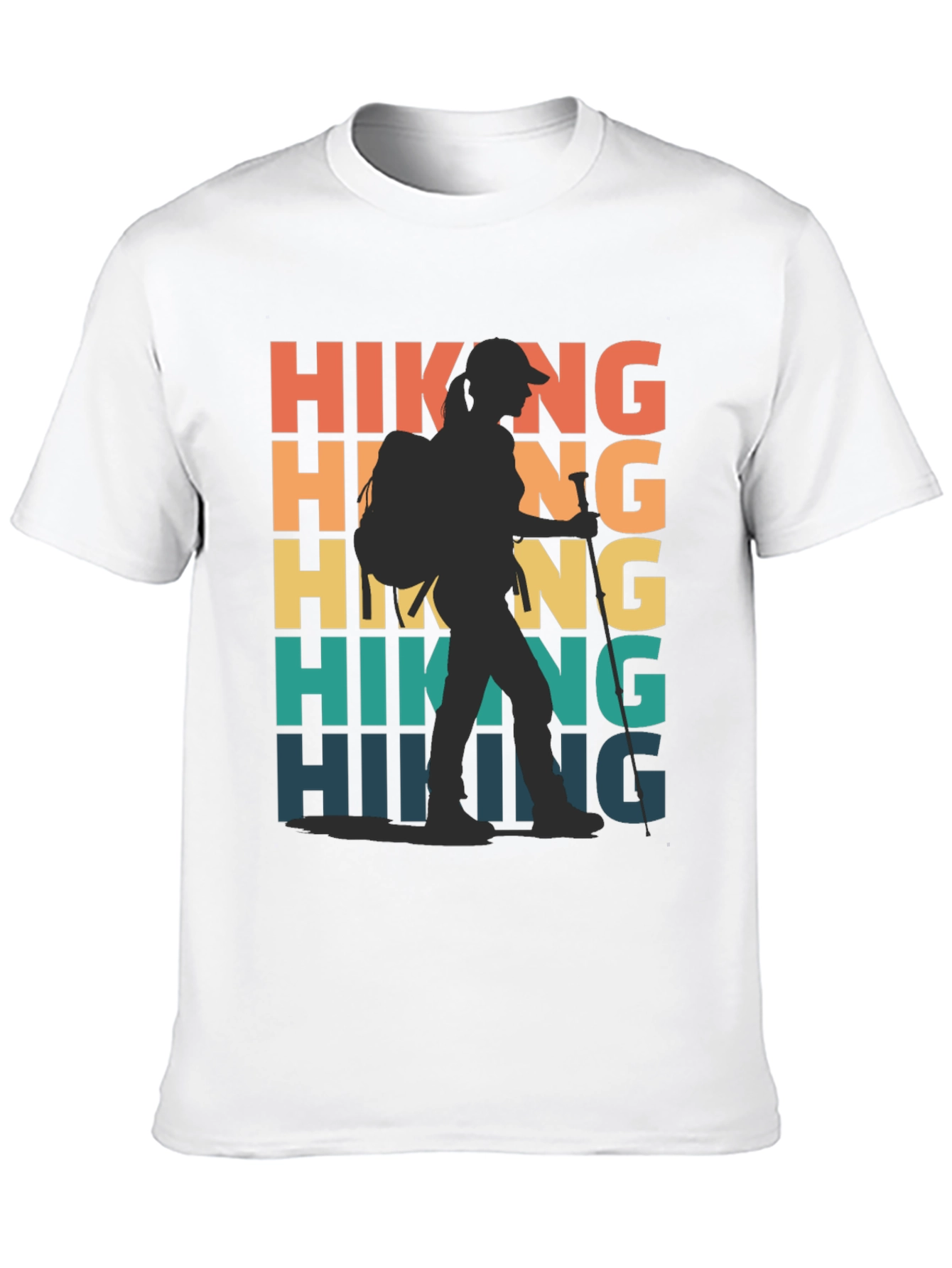 Black Hiking Adventure T-Shirt: Retro Style view 10