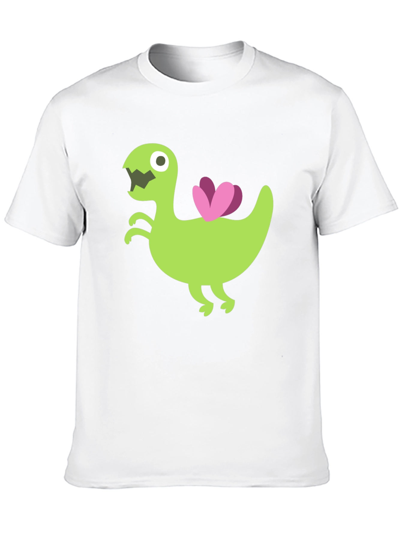 Black Cartoon Dino T-Shirt - Unique Graphic Tee view 10