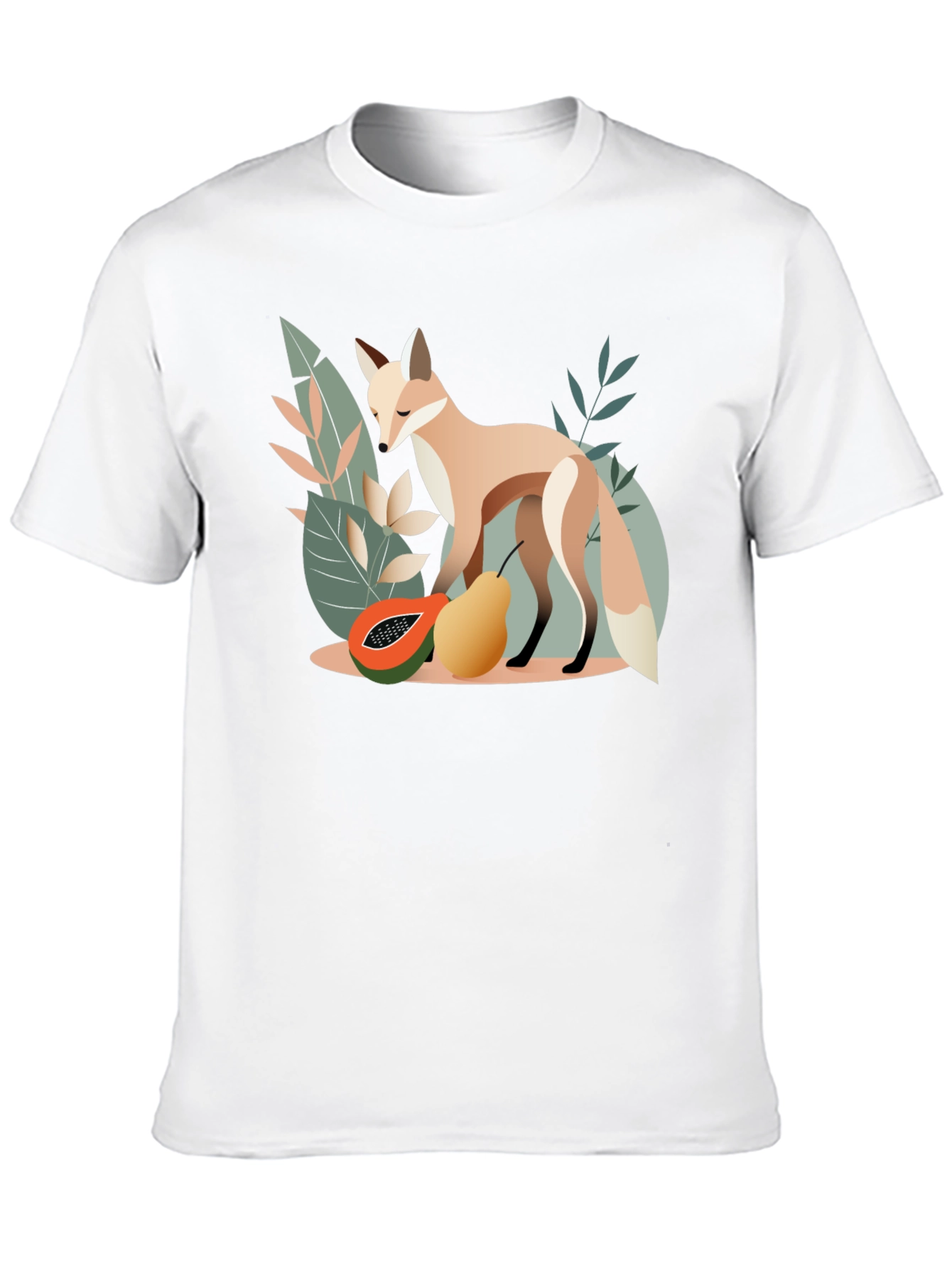 Black Fox and Fruit Graphic Tee view 10