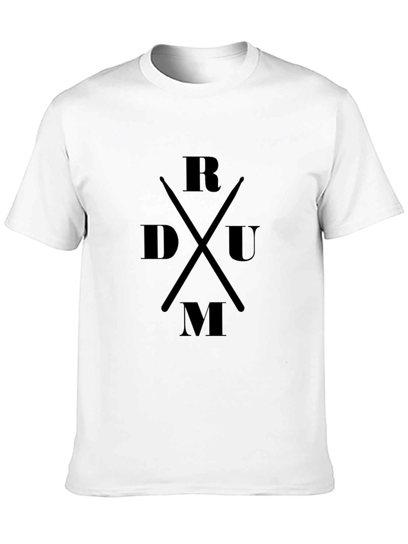 Black Drummer Tee - Black Drum Sticks Music Shirt view 10