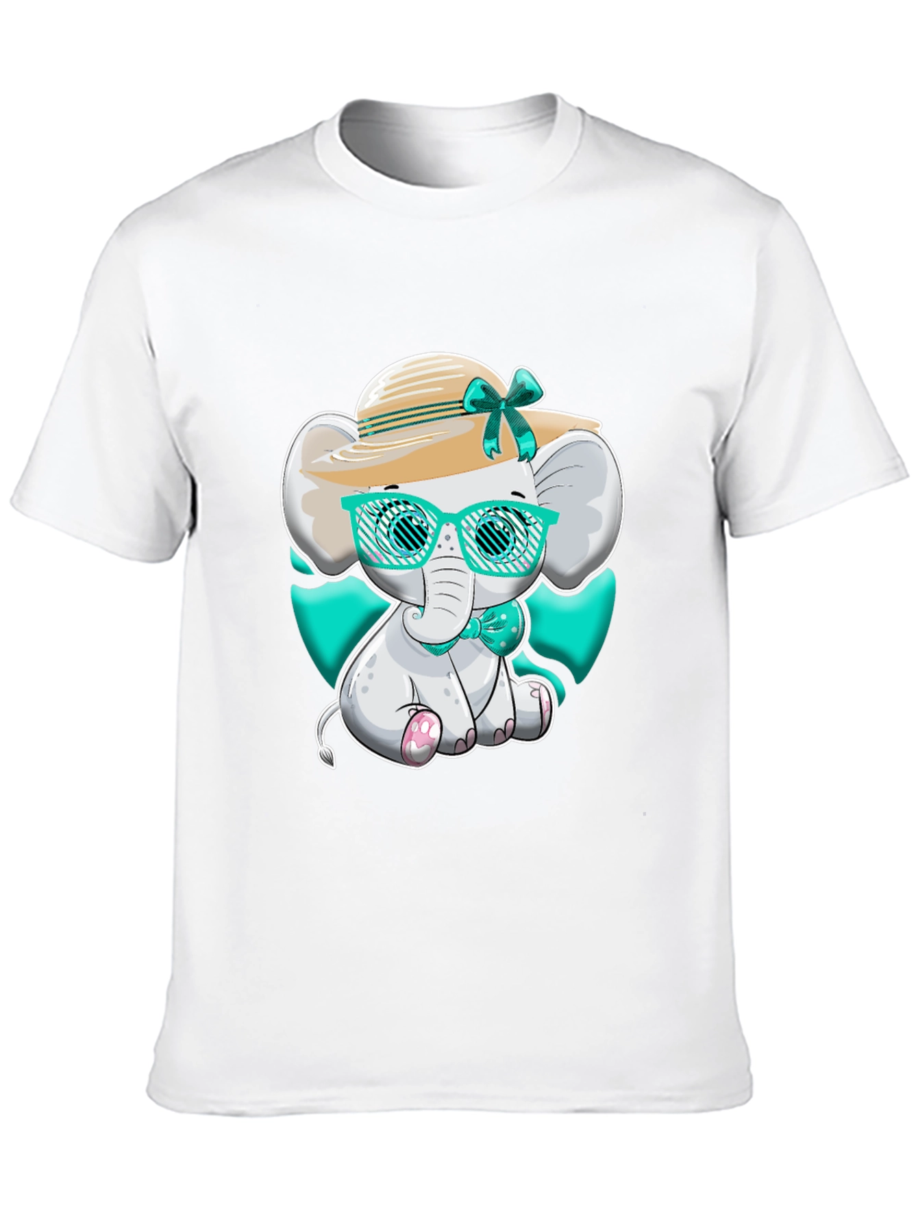 Black Elephant T-Shirt Cute Cartoon Style view 10
