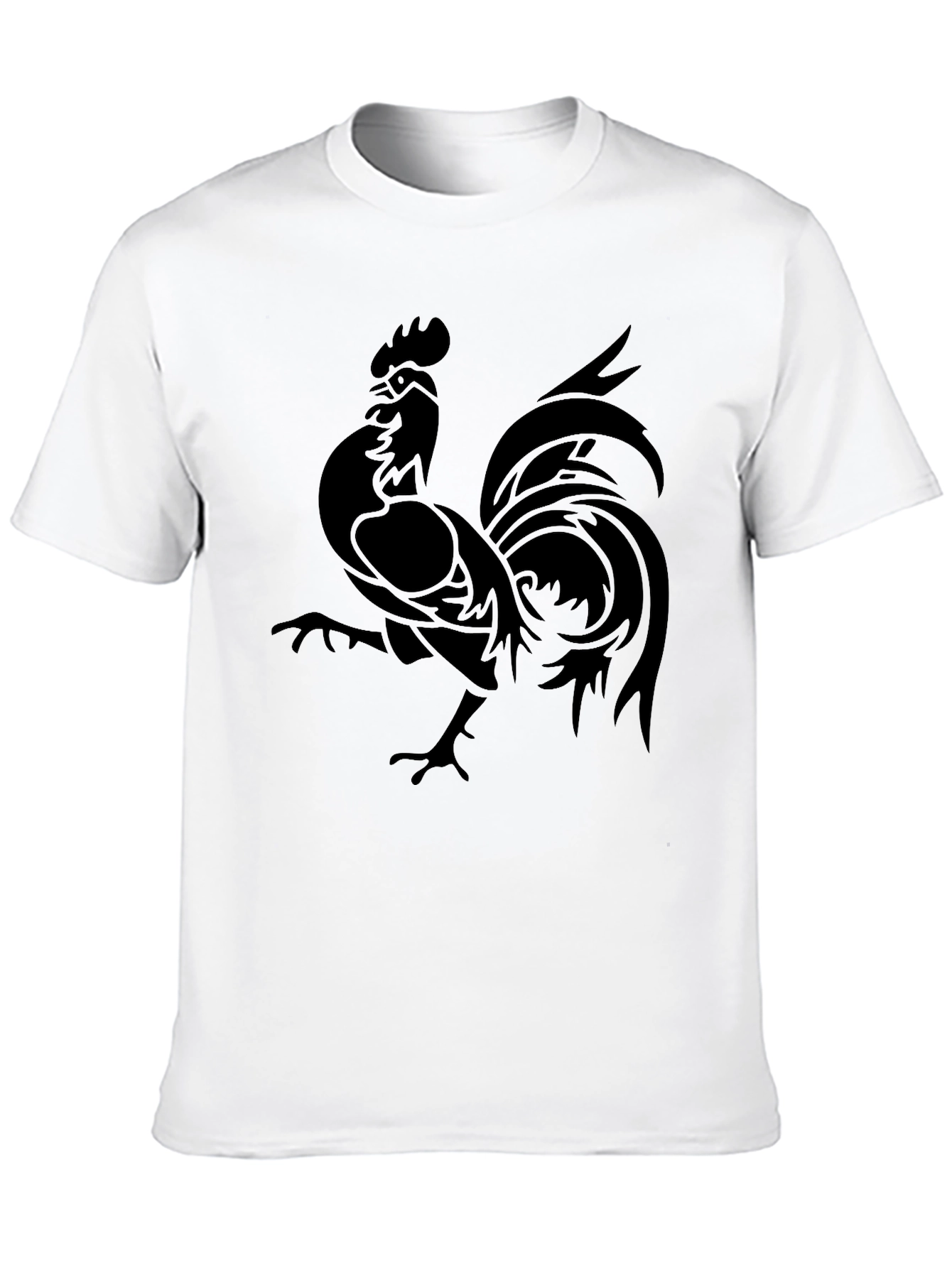 Rooster Graphic Tee - Black - 10