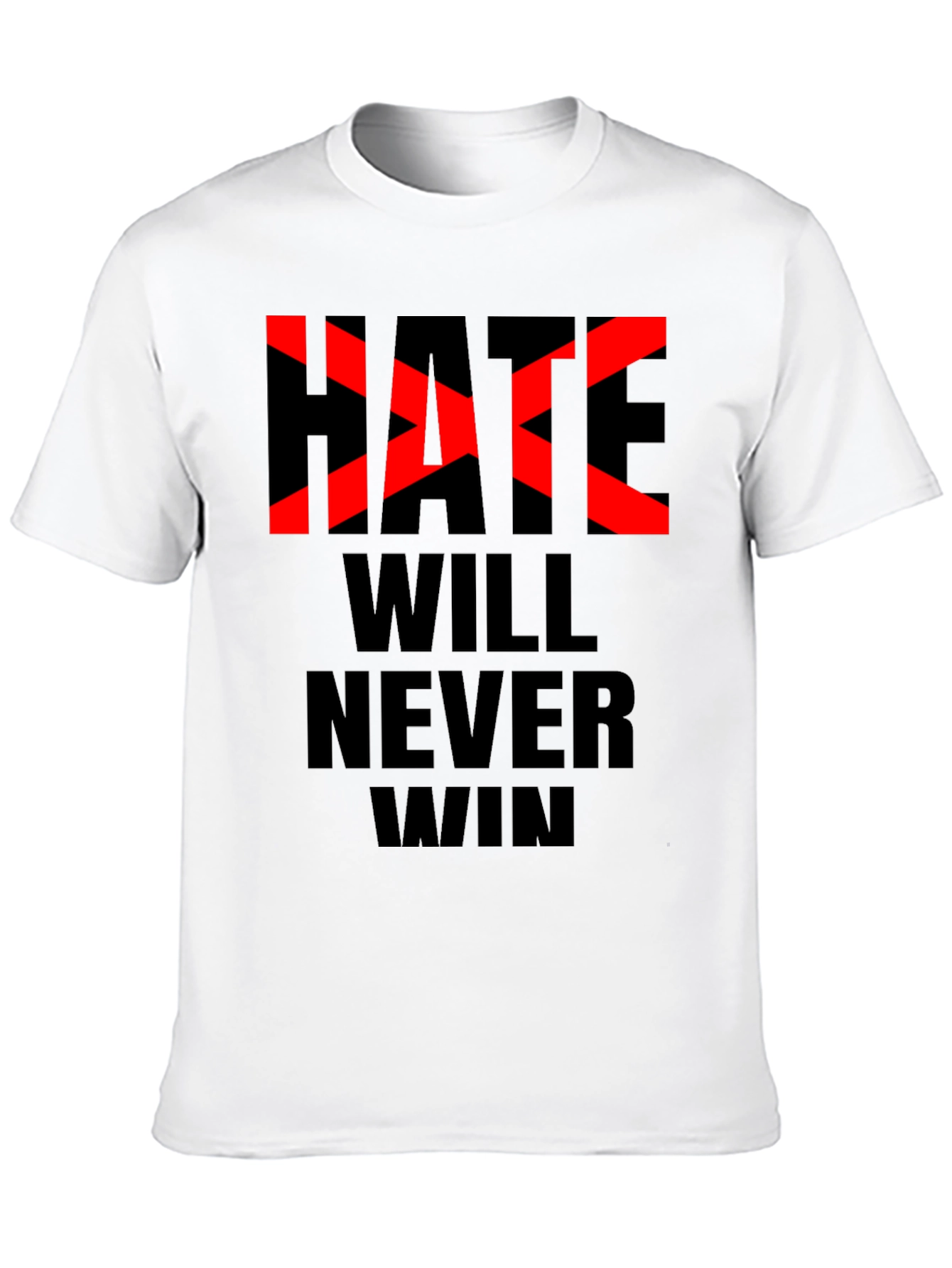 Black Hate Will Never Win Graphic Tee - Black view 10