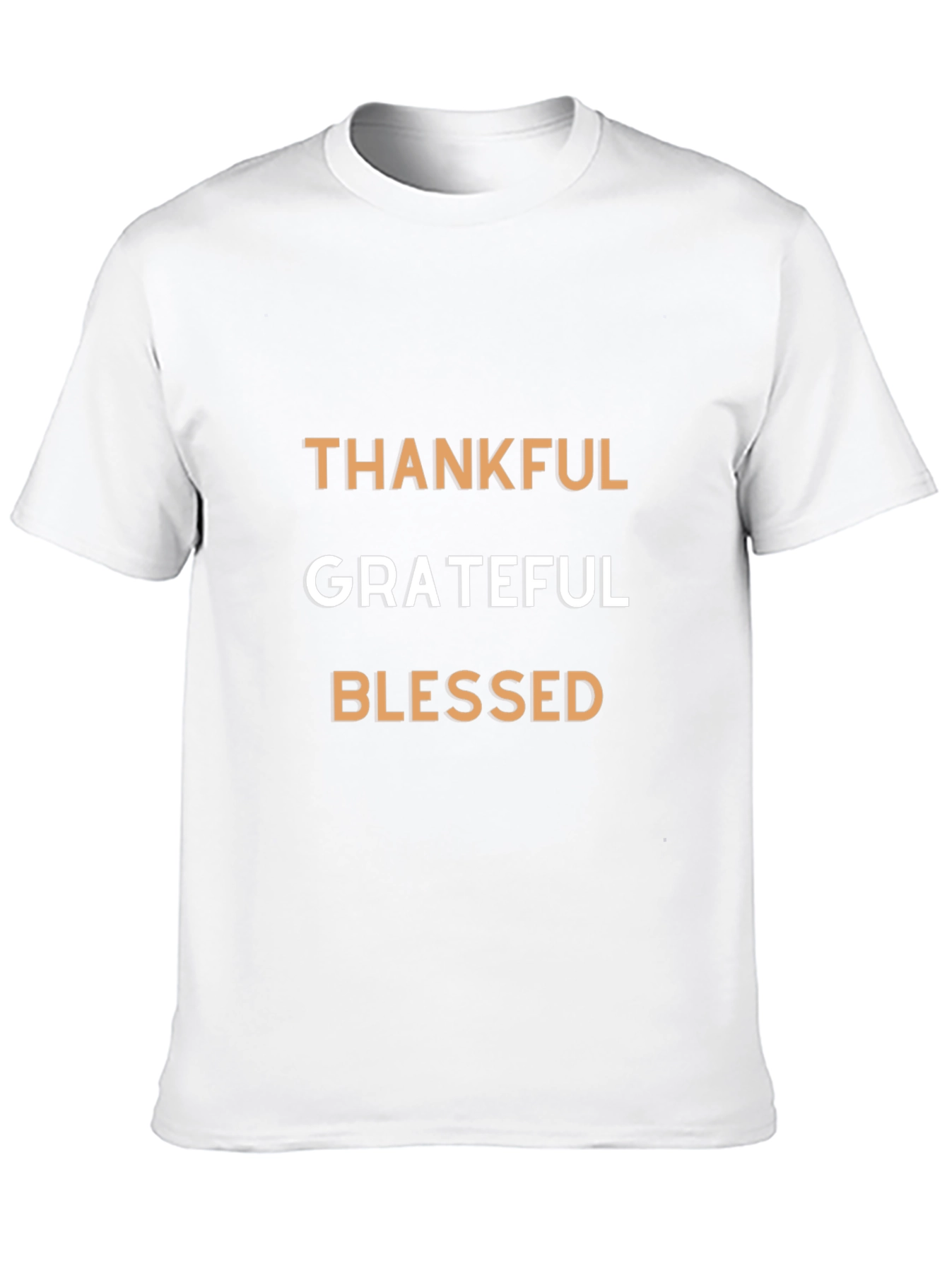 Black Thankful Grateful Blessed Graphic T-Shirt view 10