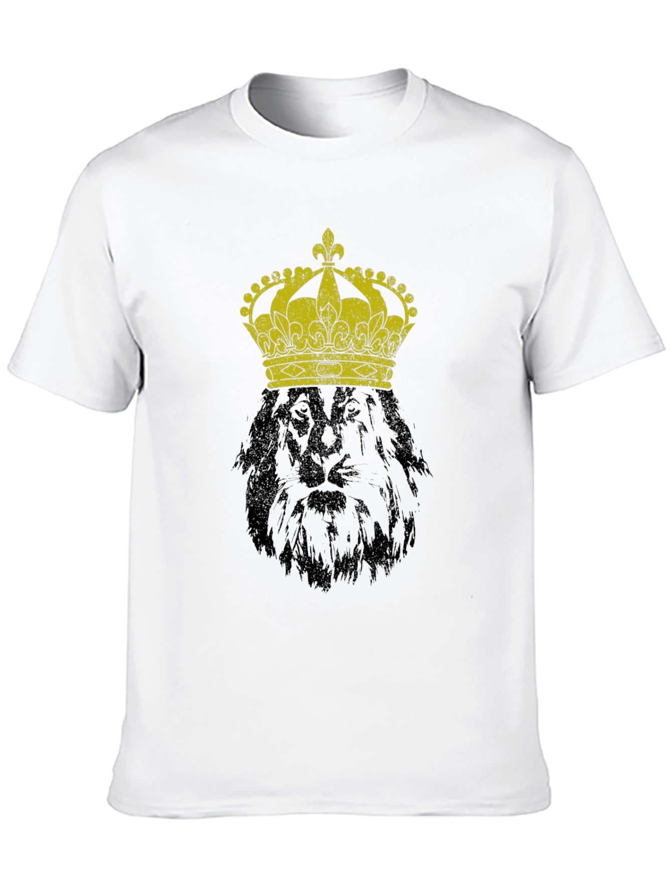 Black King Lion Graphic Tee - Black T-Shirt view 10