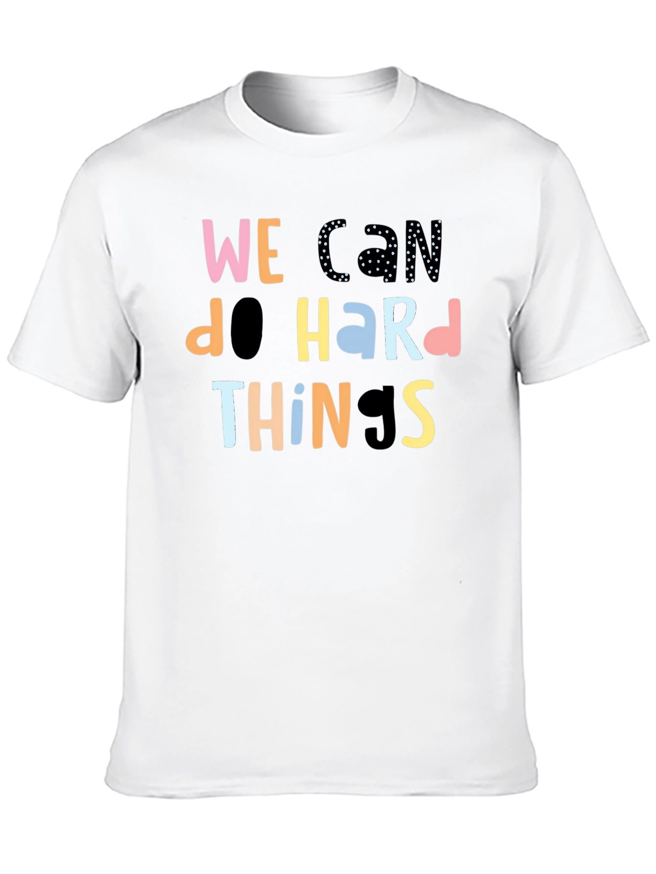 Black We Can Do Hard Things Black T-Shirt view 10