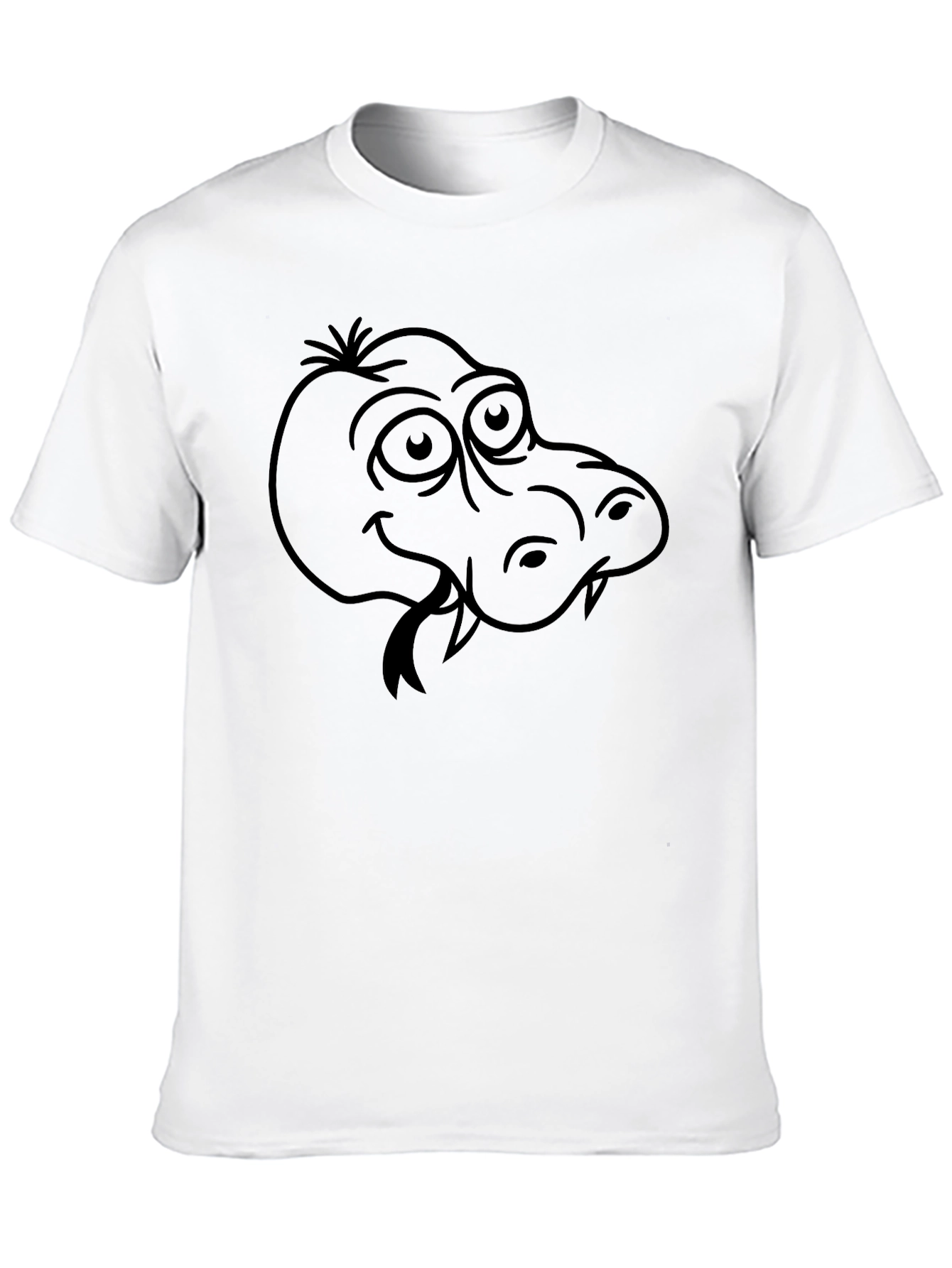 Black Cartoon Crocodile Graphic T-Shirt view 10