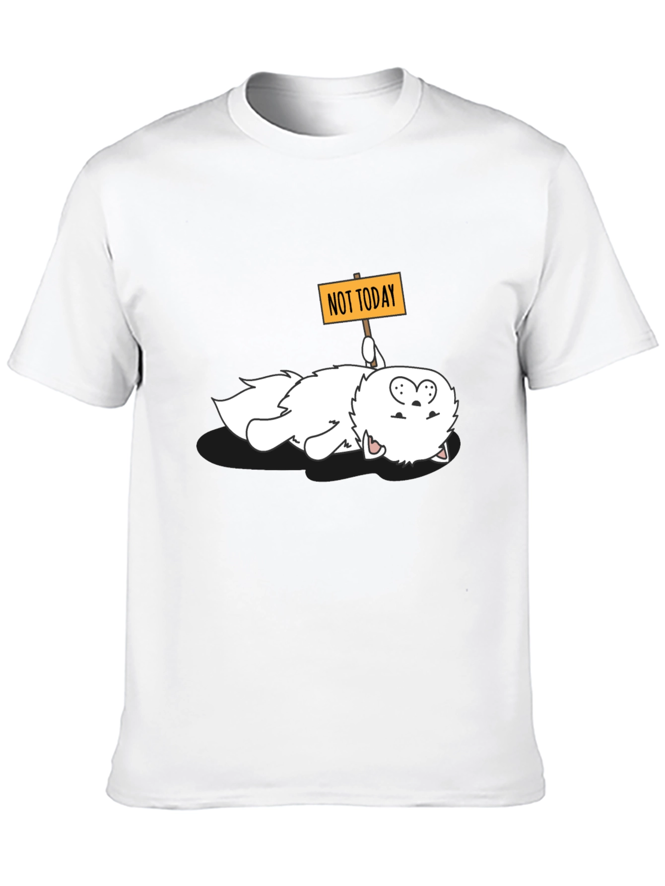 Black Funny 'Not Today' Cat Graphic Tee view 10