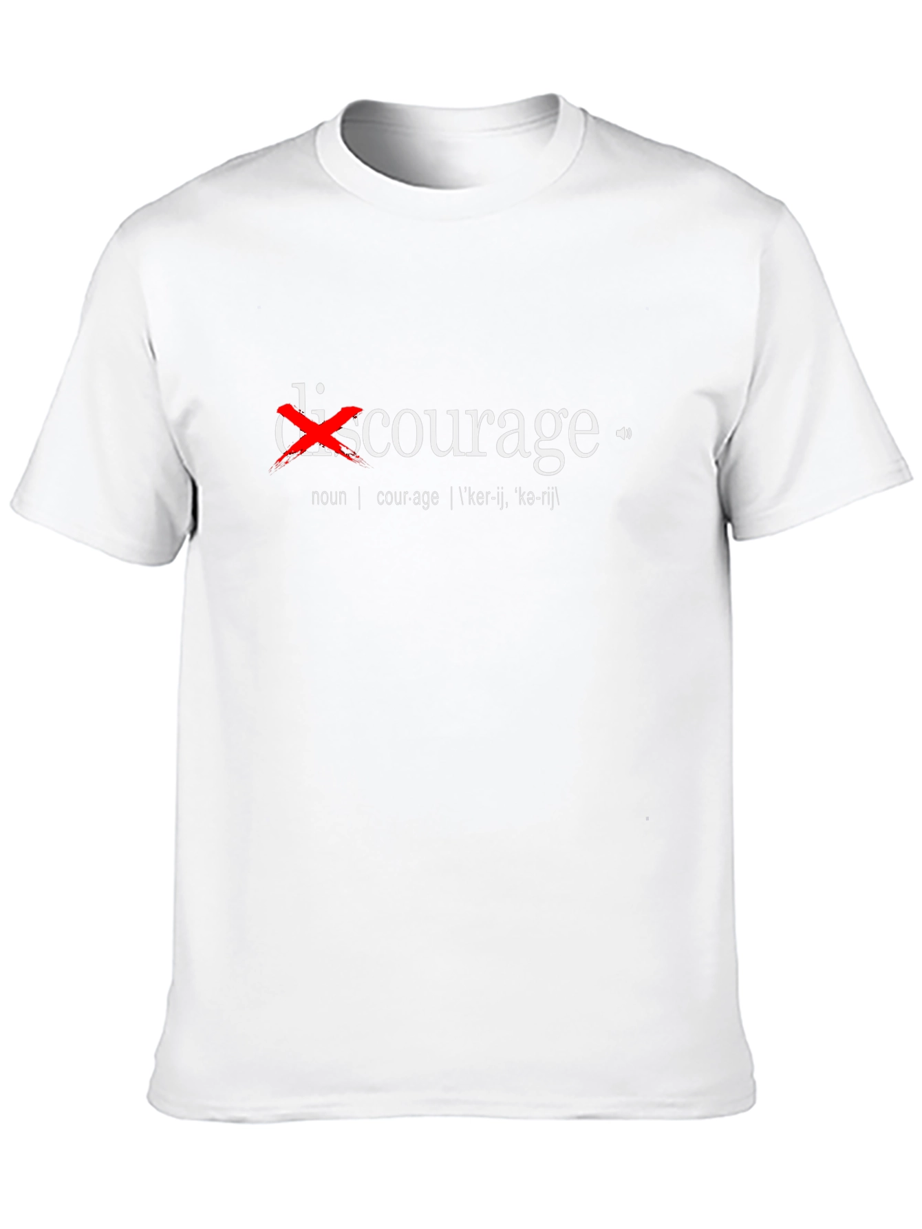 Black Courage Over Discouragement T-Shirt view 10