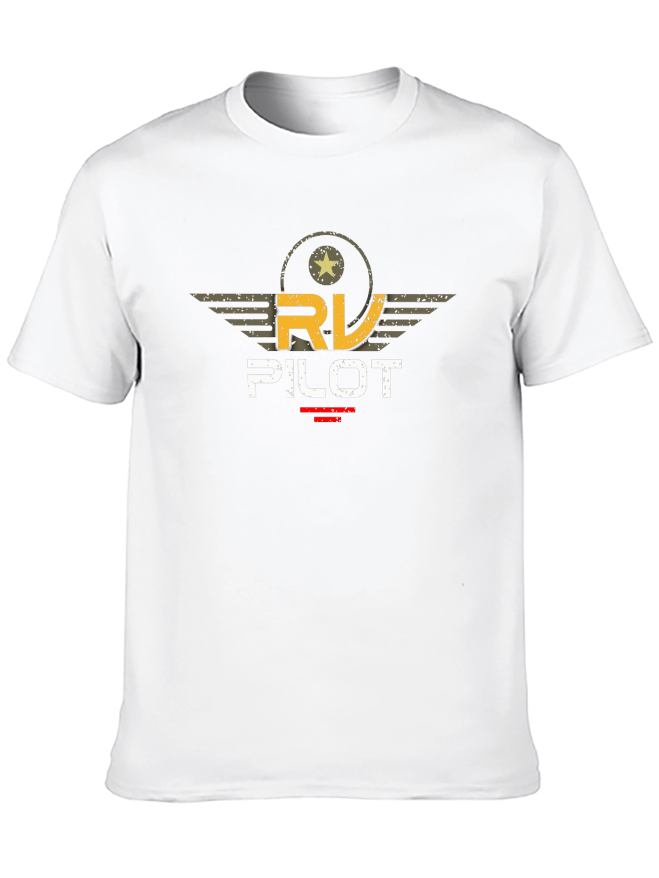 Black RV Pilot T-Shirt - Aviation Inspired Design view 10